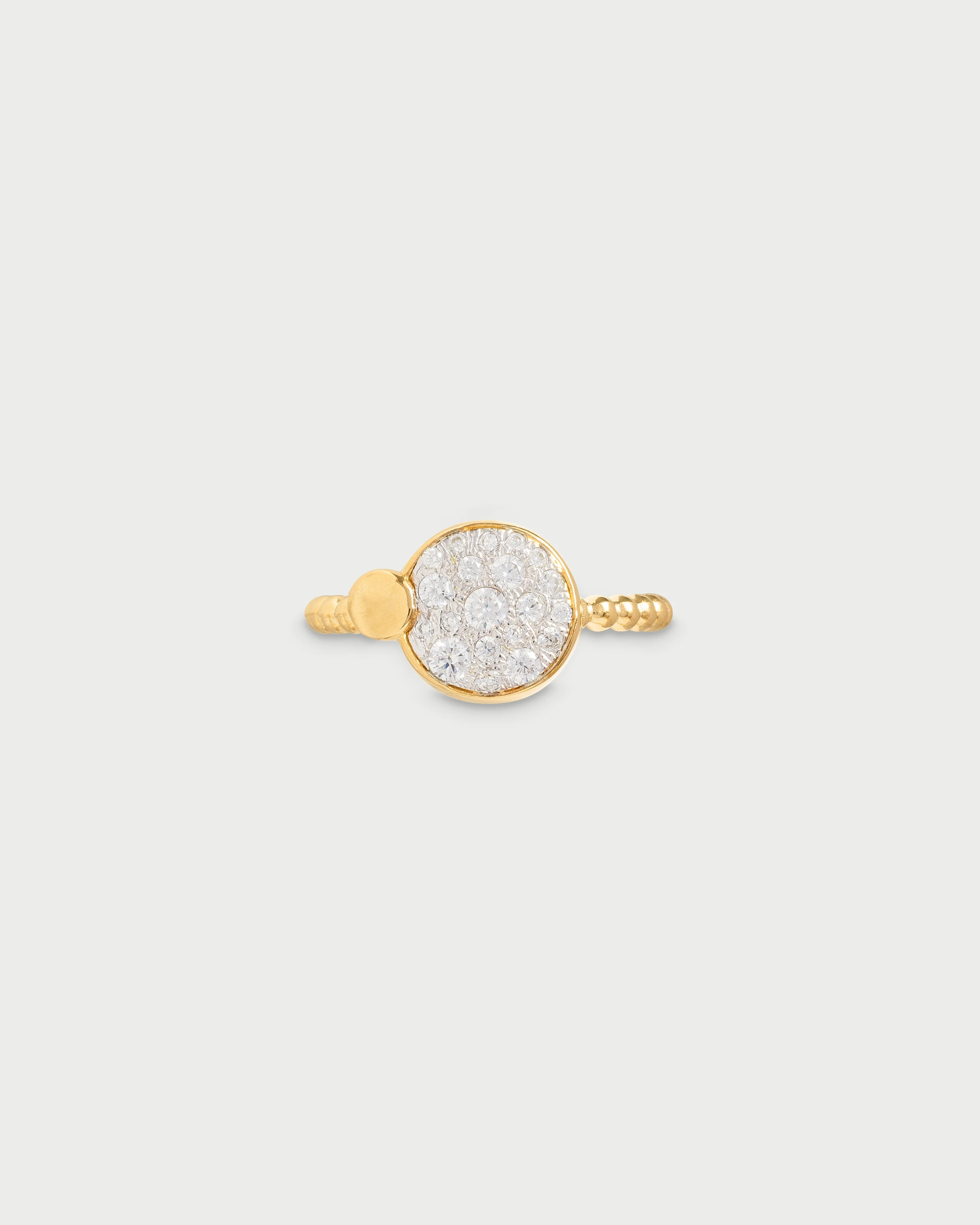 Anello cerchio pavè oversized e cerchio piccolo - Image 4