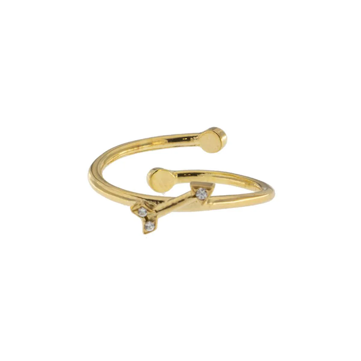 Anello con Soggetto Freccia in Zirconi - Image 2