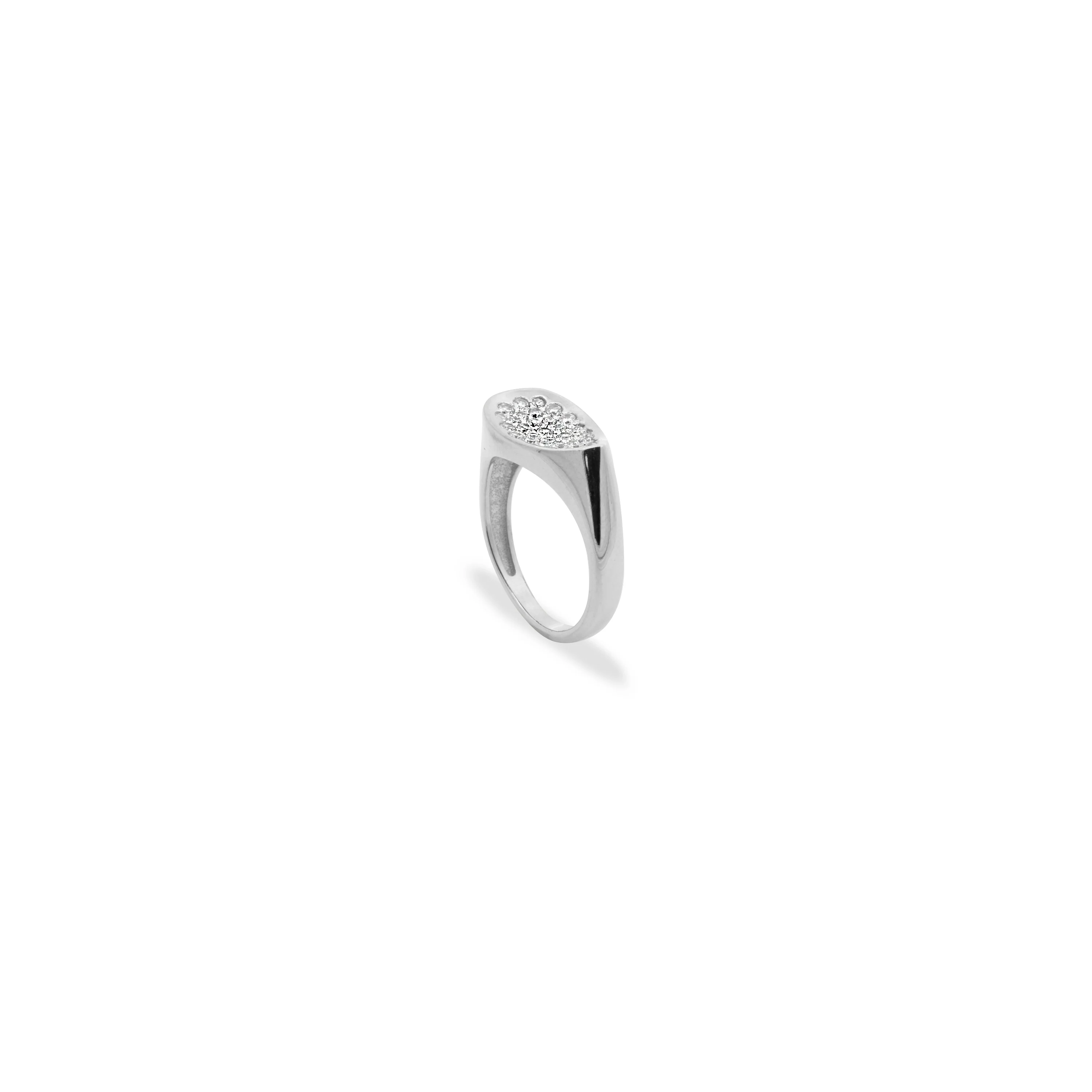 Anello concave drop pavè - Image 2