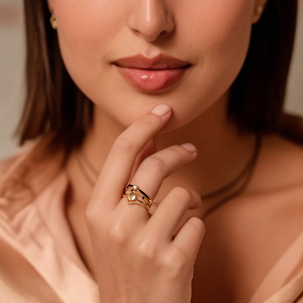 Anello fedina liscia tondo - ORO18KT - Image 3