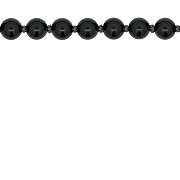 Bracciale base agata nera e zirconi milky - Image 2