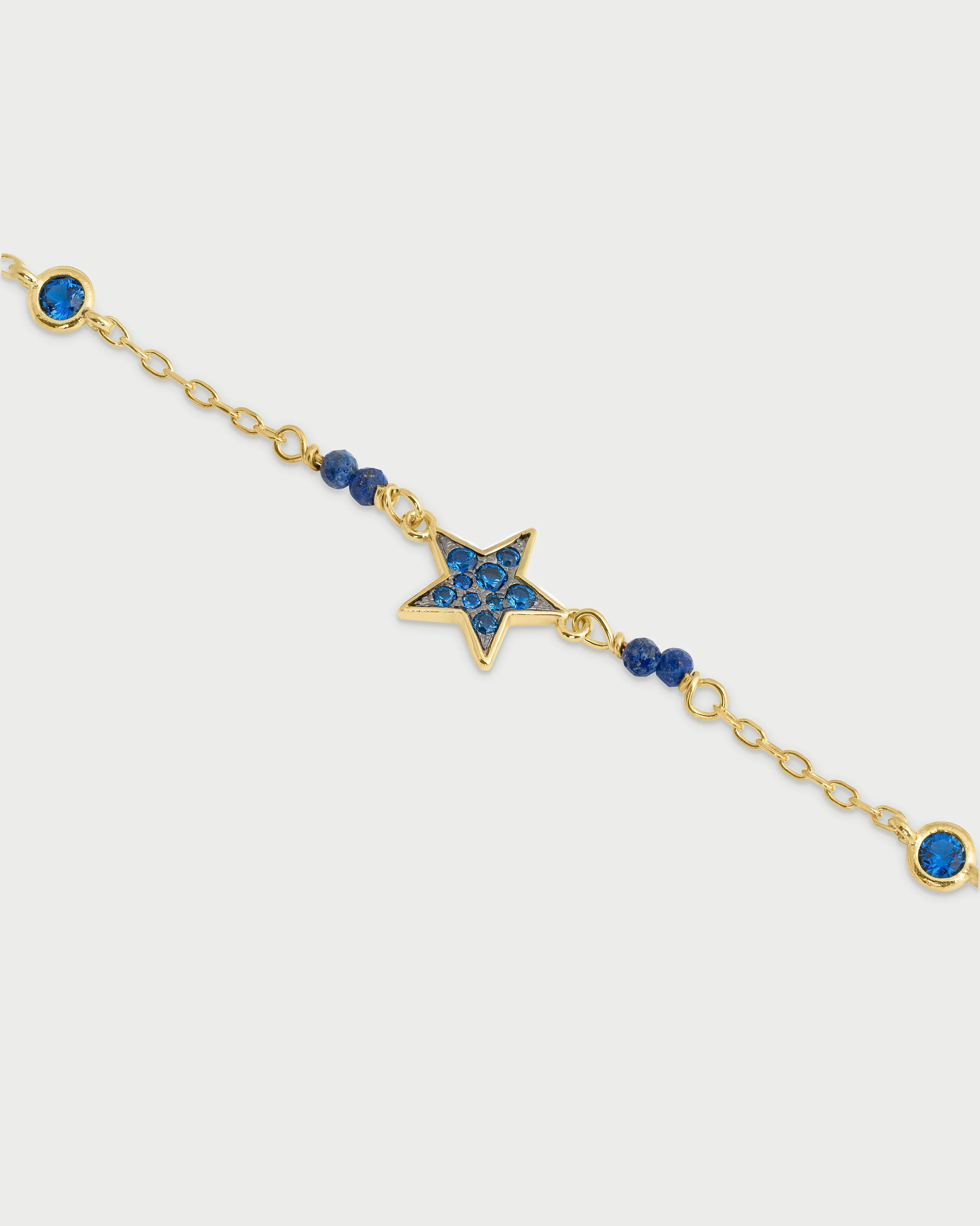 Bracciale catena castoni colorati pavè - Image 9