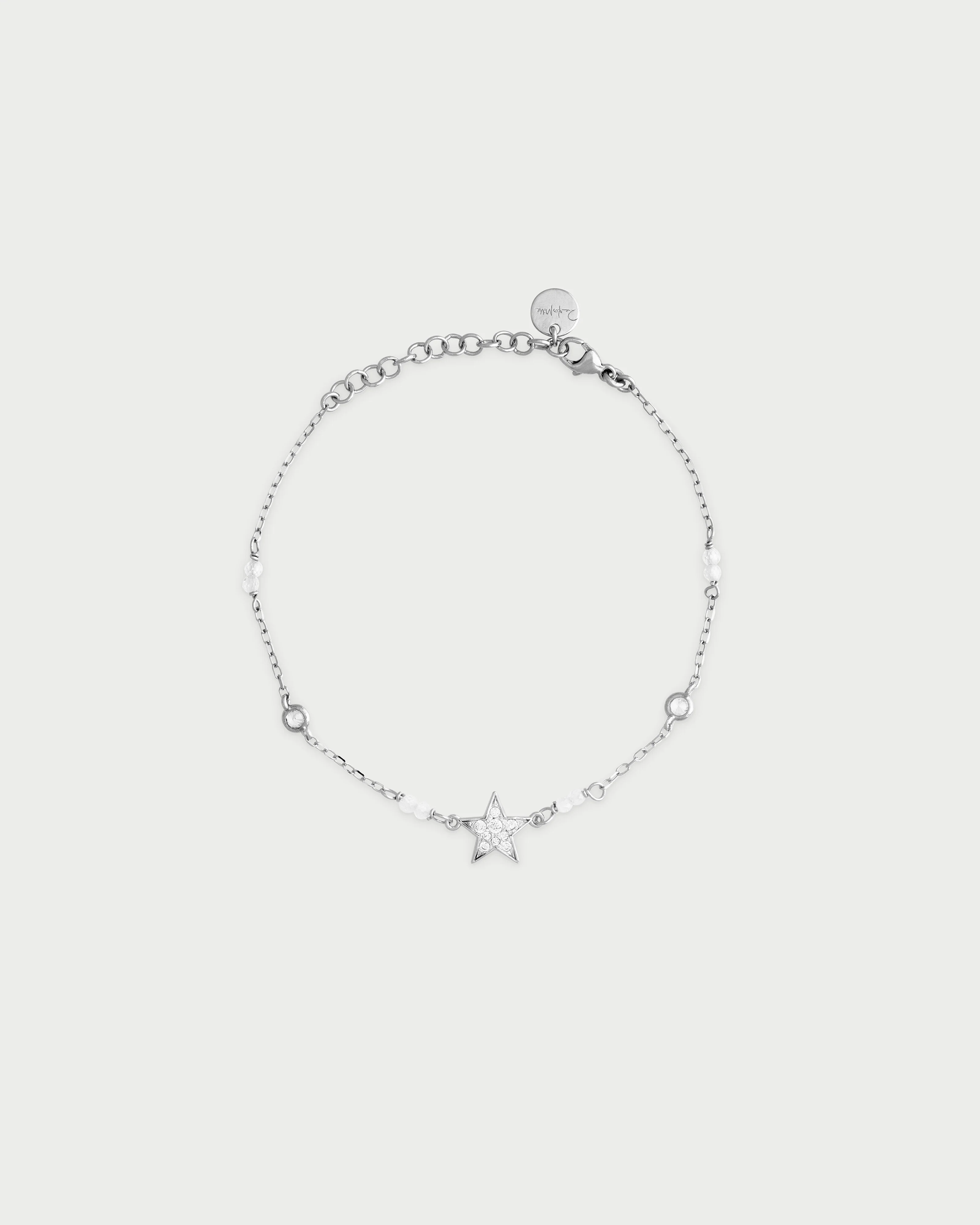 Bracciale catena castoni stella small pavè - Image 4