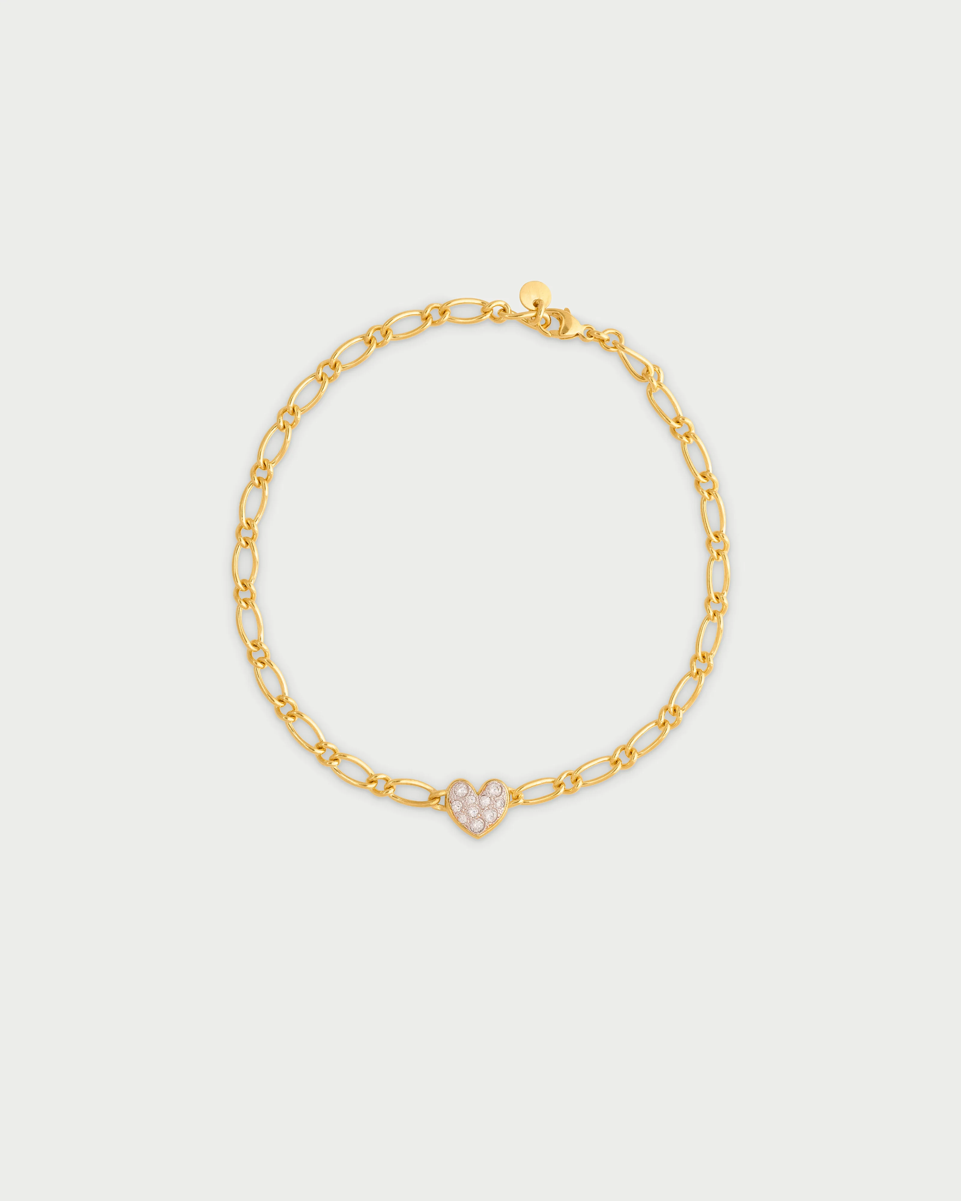 Bracciale catena cheval cuore small pavè - SHAPES - Image 3