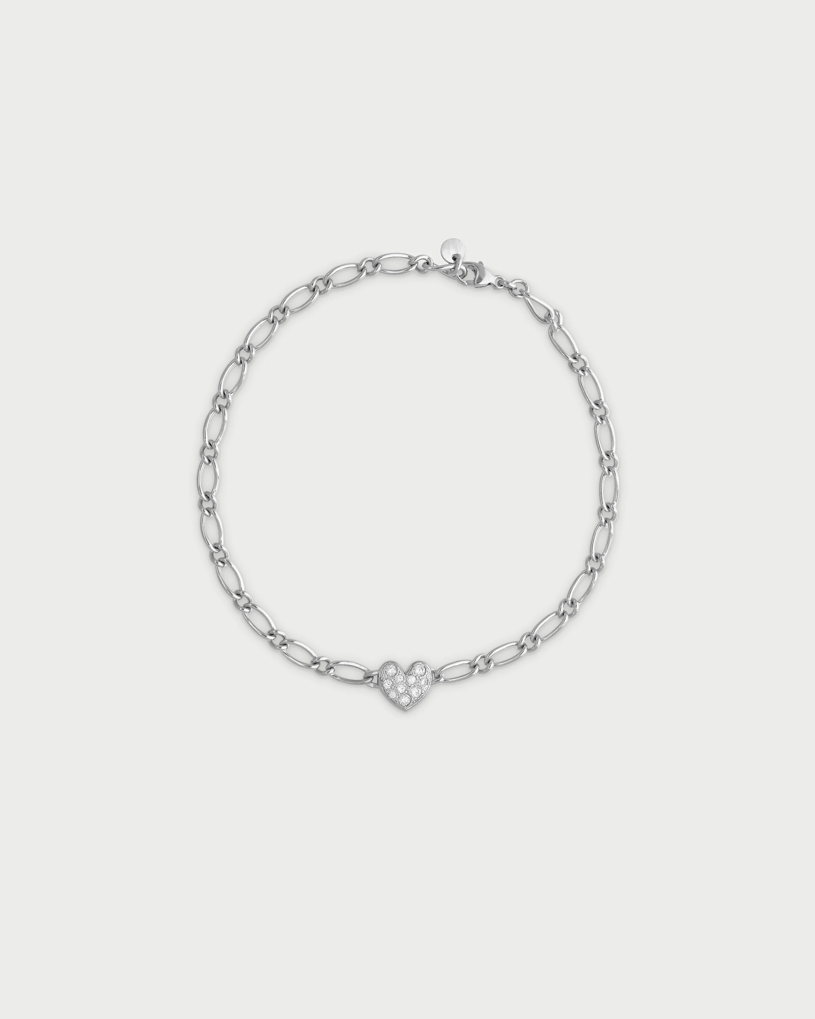 Bracciale catena cheval cuore small pavè - SHAPES - Image 4