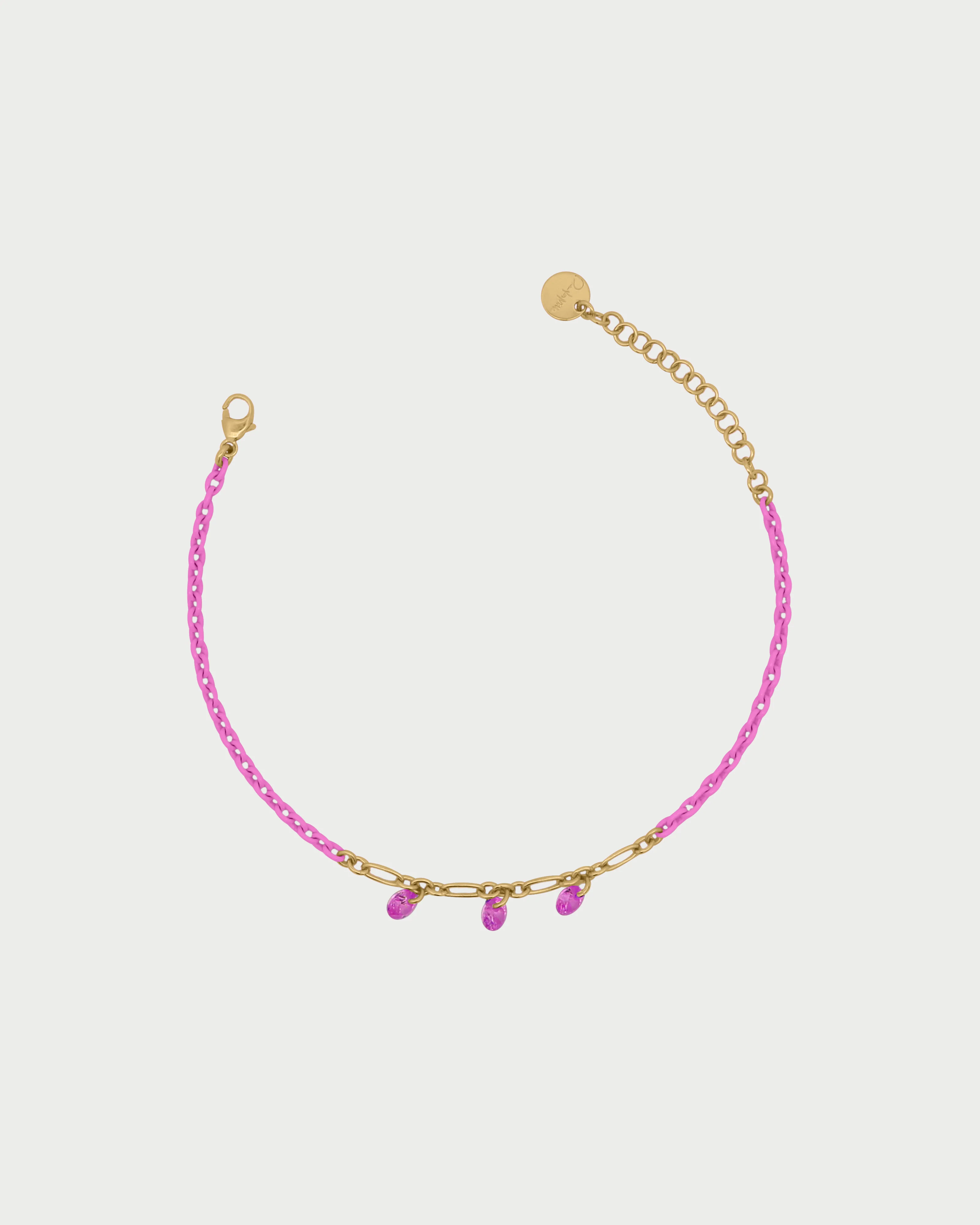 Bracciale catena verniciata e zirconi - Image 3