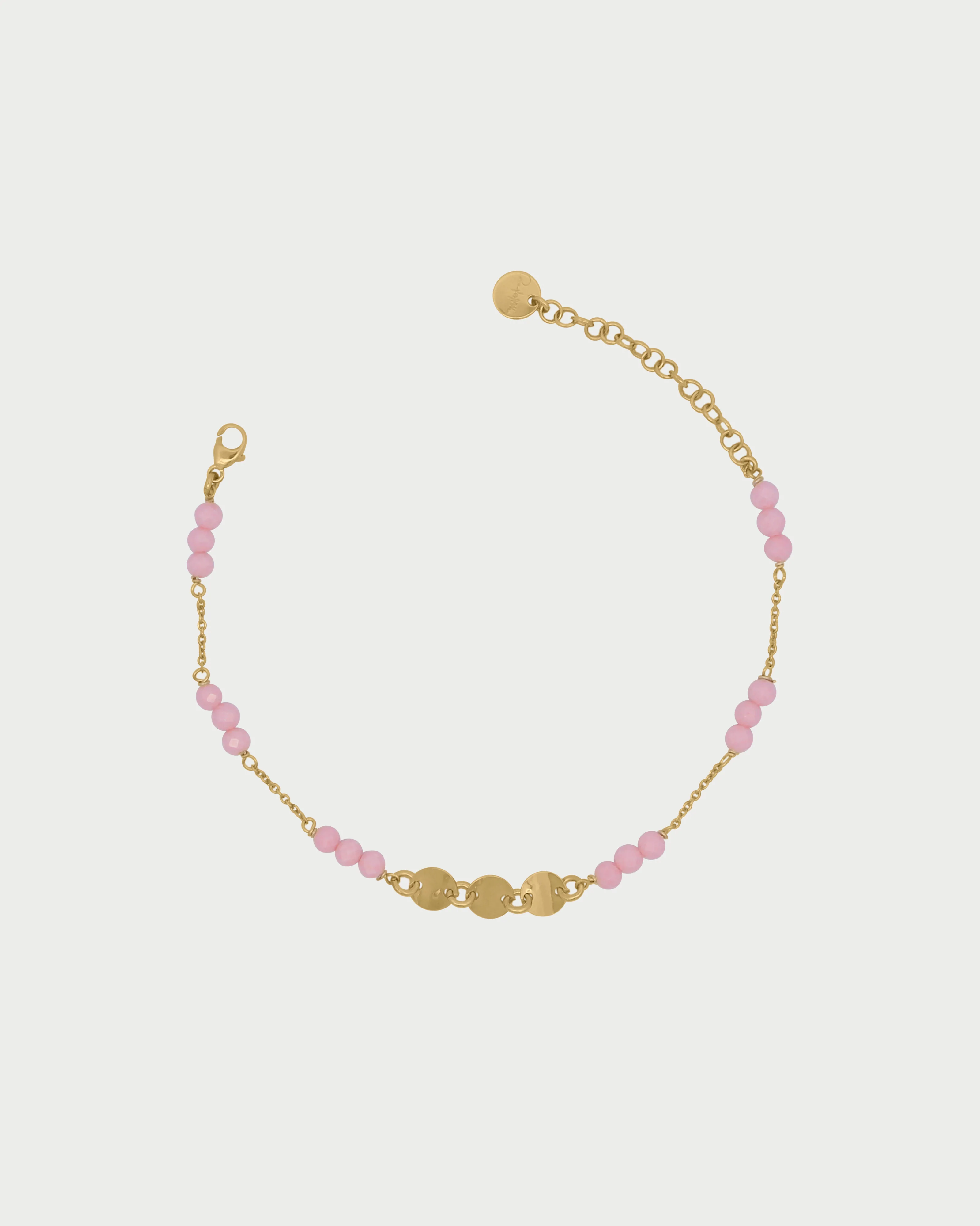 Bracciale catena zirconi Milky e Medaglie - Image 3
