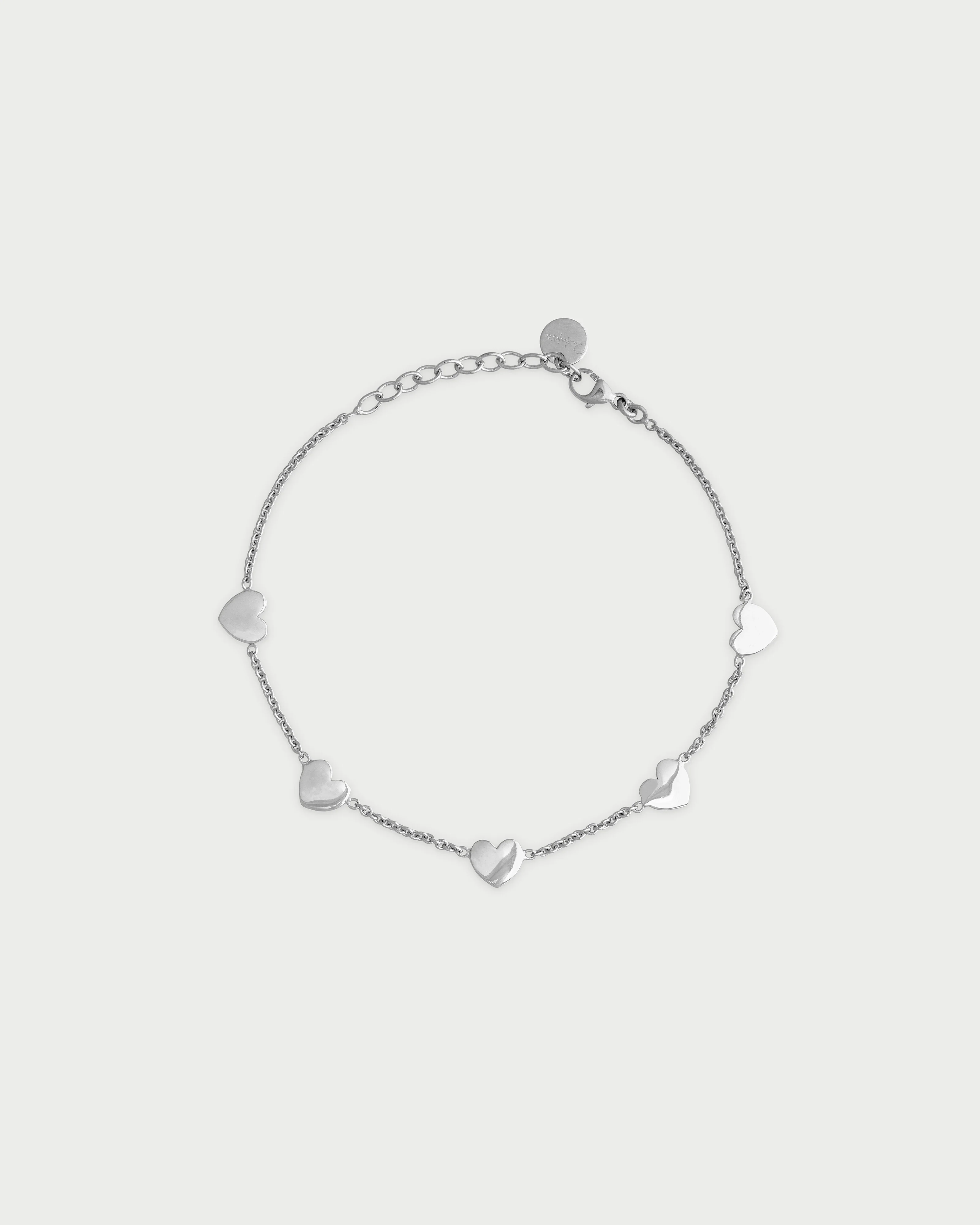 Bracciale Catenella 5 Cuori - Image 3