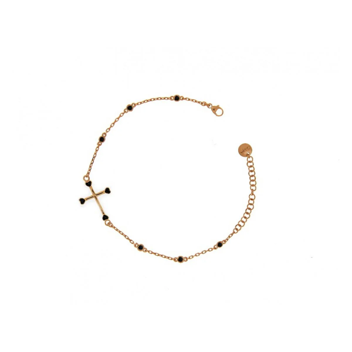 Bracciale Catenella con Croce e Zirconi