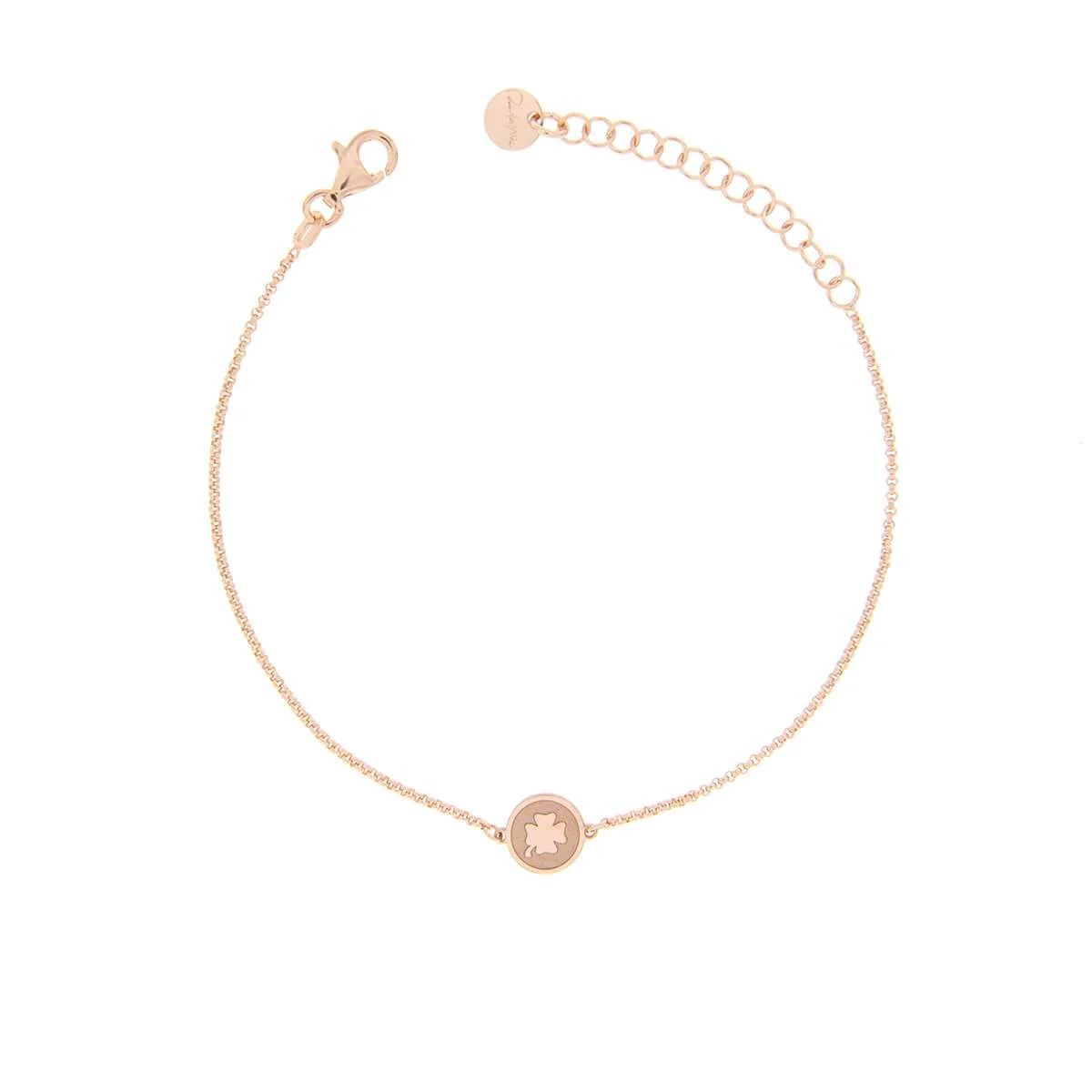 Bracciale Catenella e Soggetto Centrale Quadrifoglio