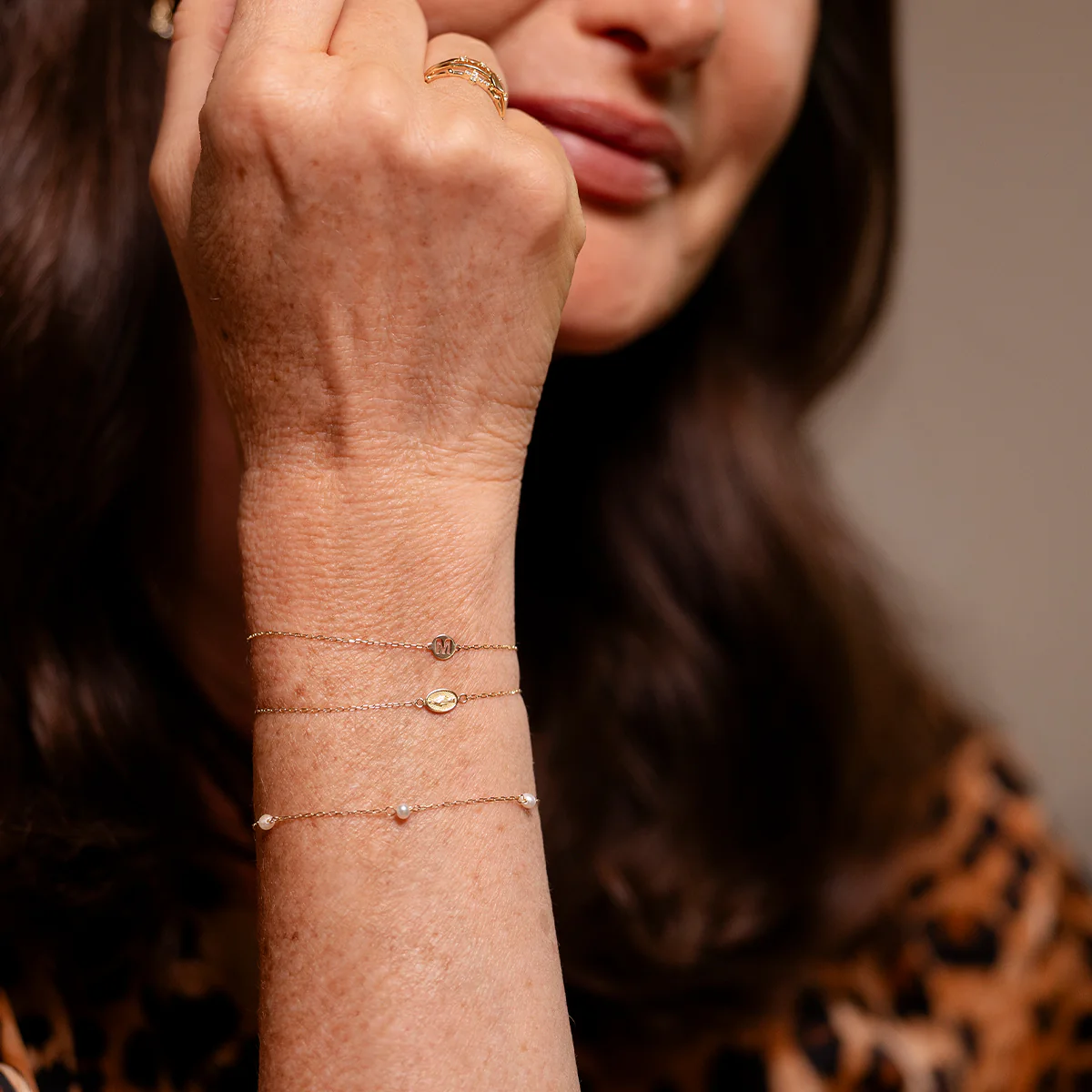Bracciale con mini perle - ORO18KT - Image 3