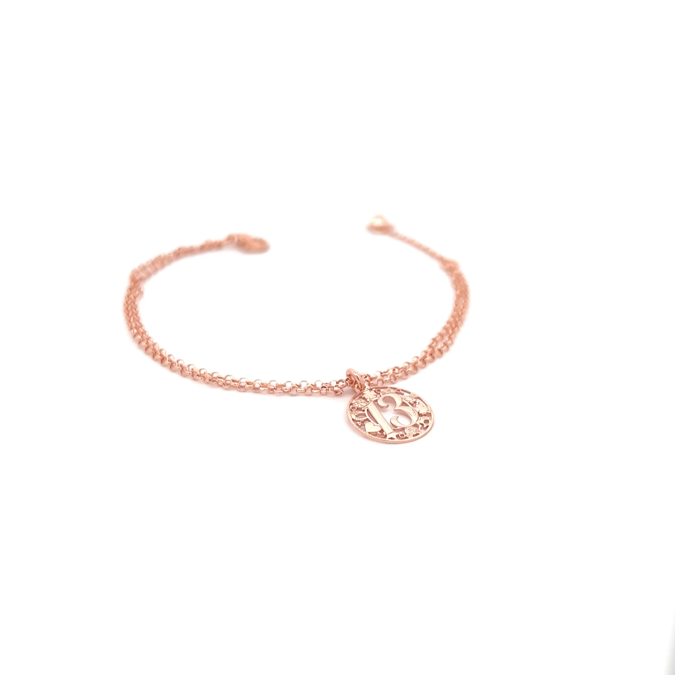 Bracciale doppia catena ciondolo 13 - Image 2