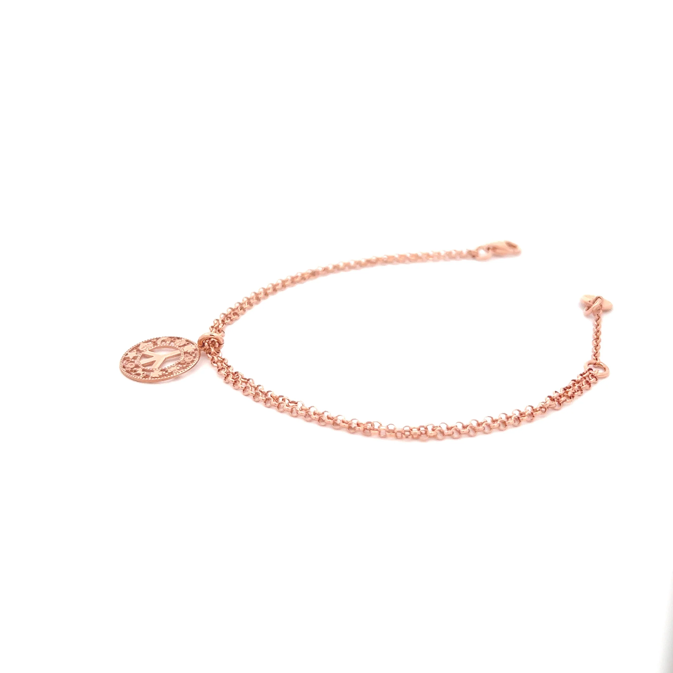Bracciale doppia catena pace - Image 3