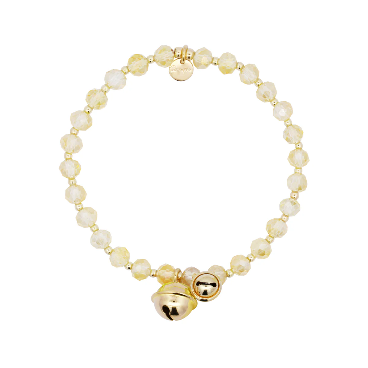 Bracciale elastico campanelli giallo - Crystal Rainbow