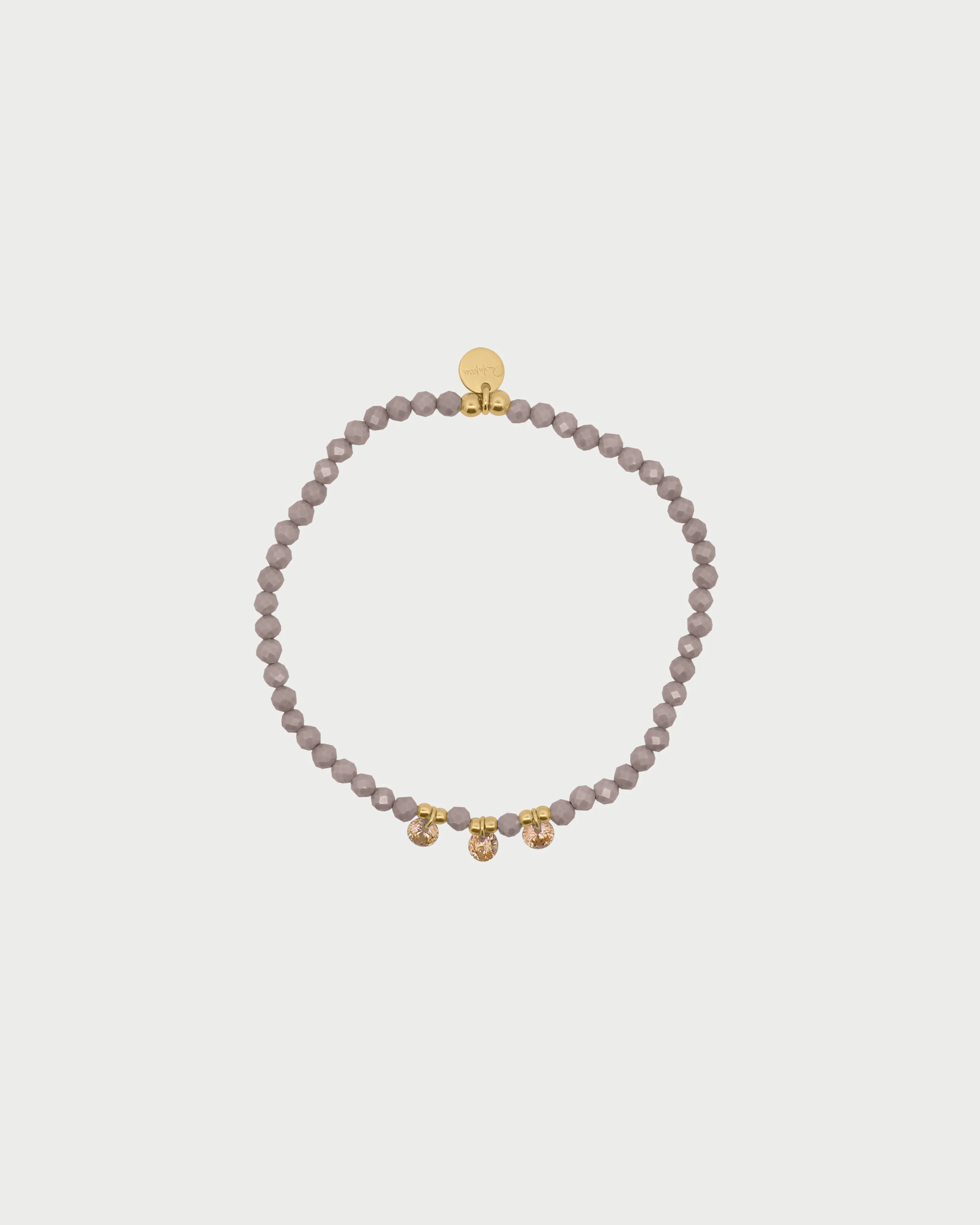 Bracciale elastico zirconi milky - Image 4