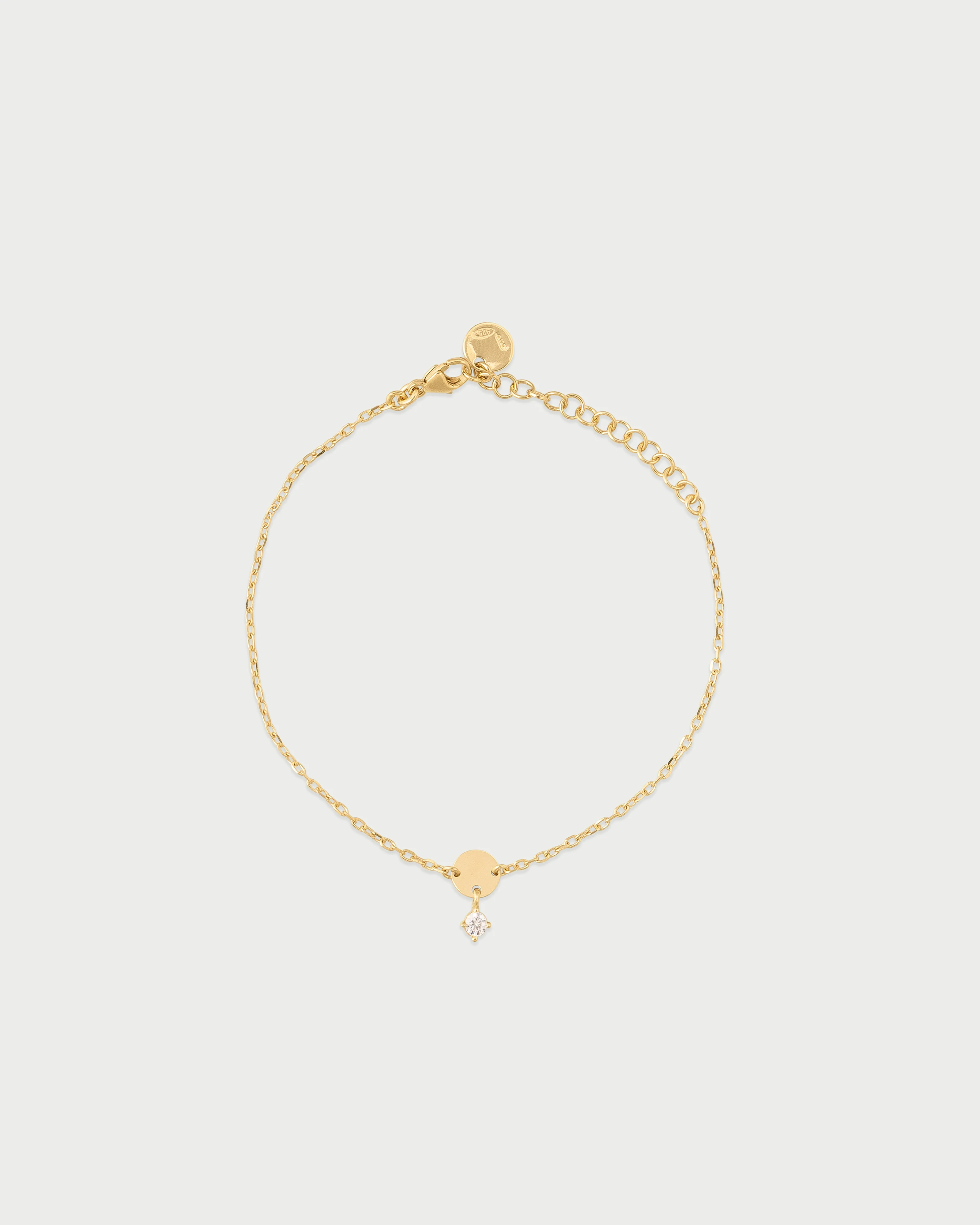 Bracciale mini disco e punto luce