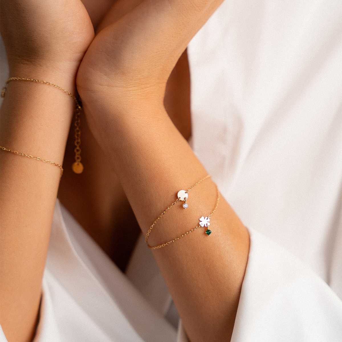 Bracciale mini disco e punto luce - Image 3