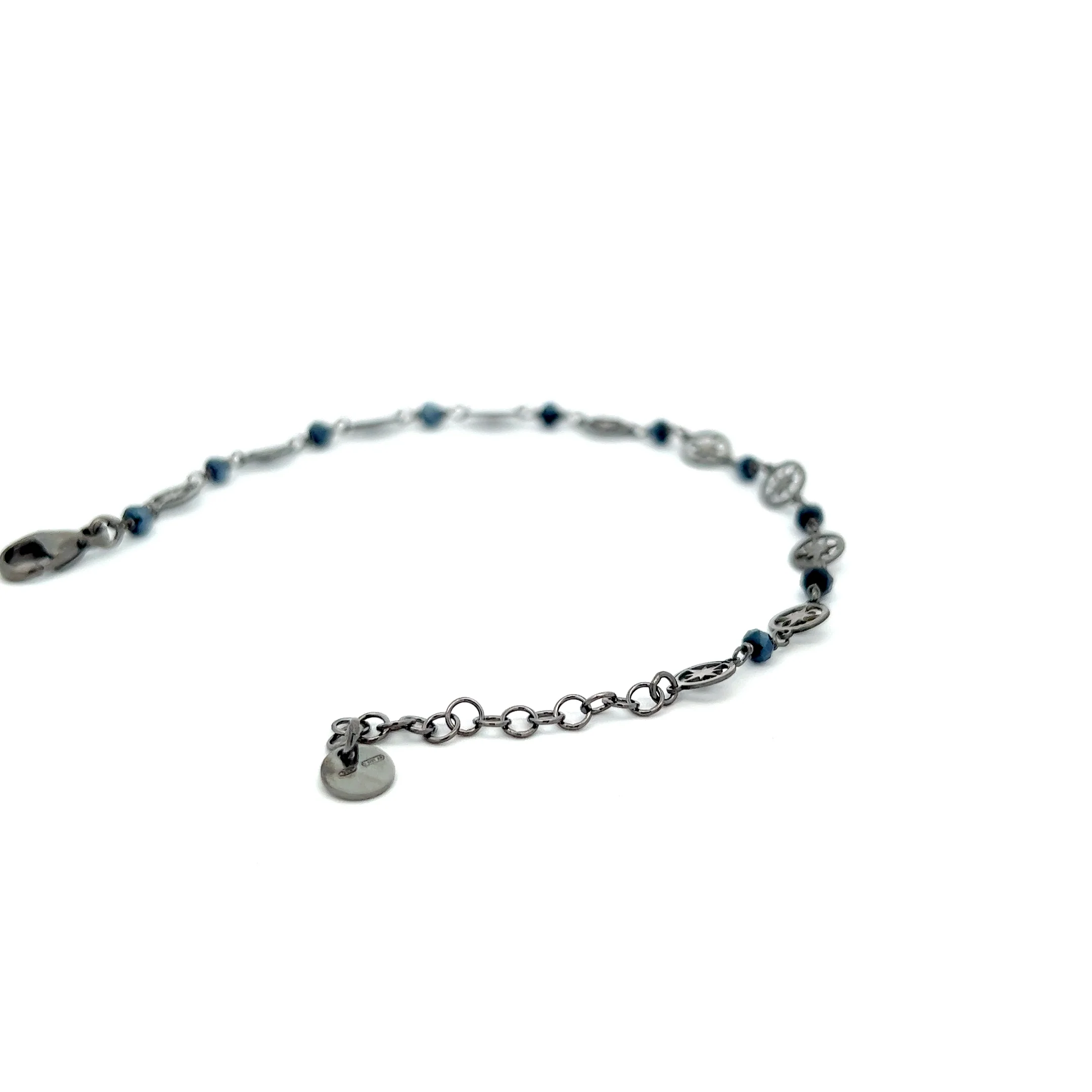 Bracciale Rosa dei venti pietra nera - Image 3