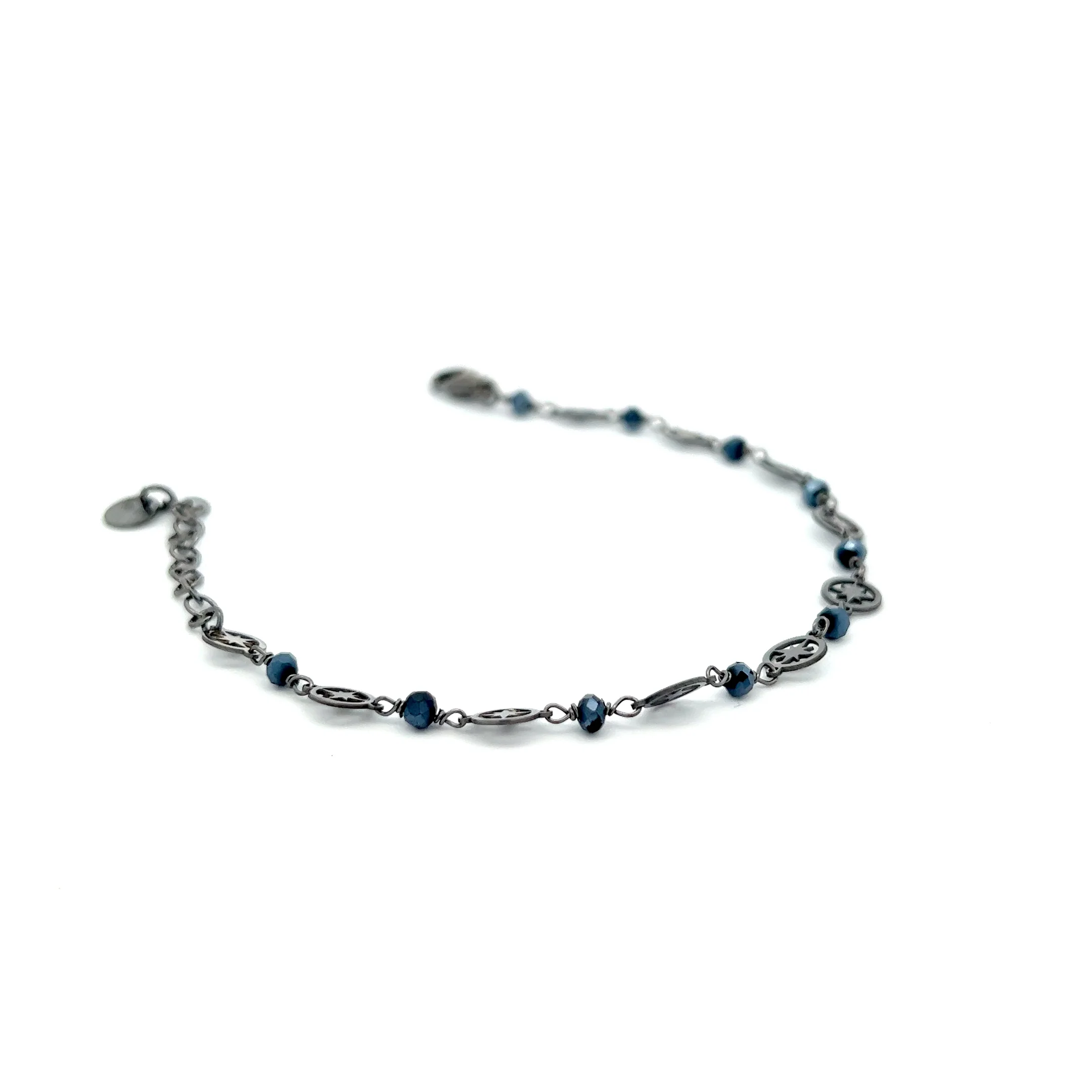 Bracciale Rosa dei venti pietra nera - Image 4