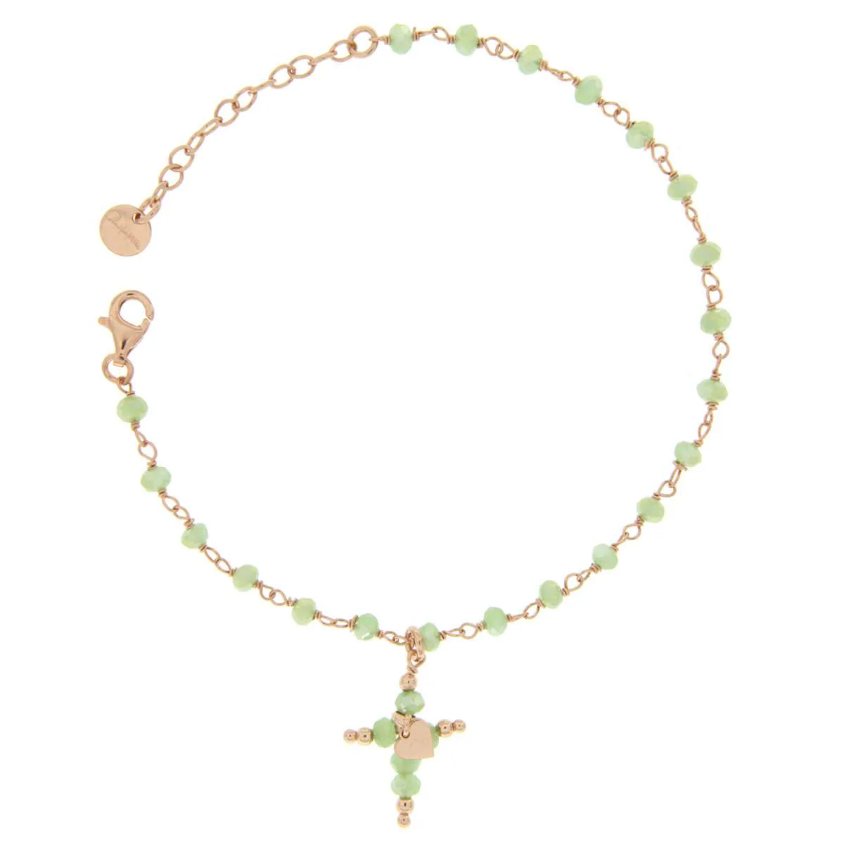 Bracciale rosario, Croce e Pietre colorate - Image 3