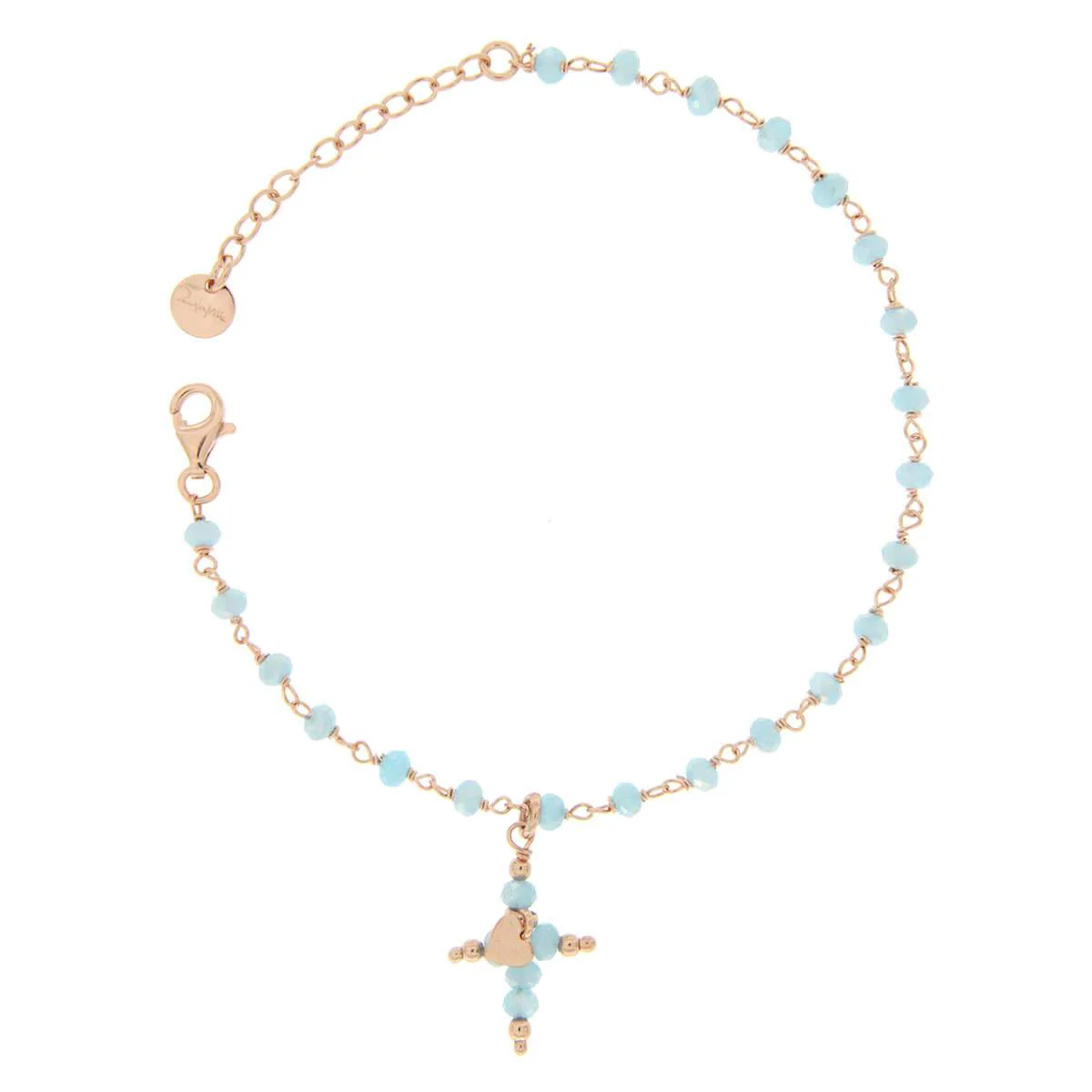 Bracciale rosario, Croce e Pietre colorate - Image 4
