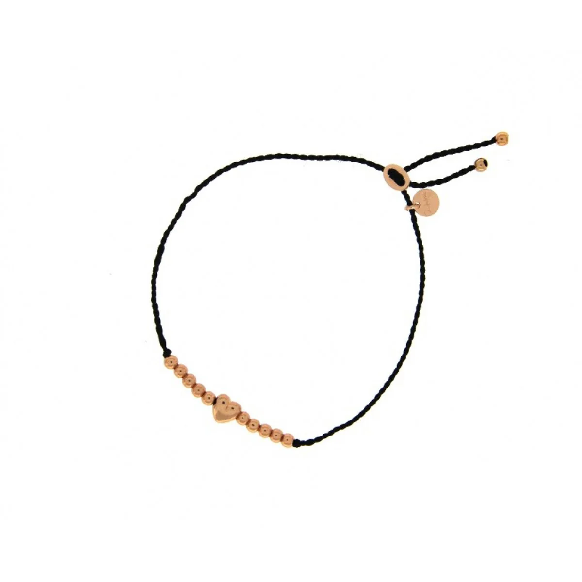 Bracciale Sfere e tessuto Cuore - Image 2