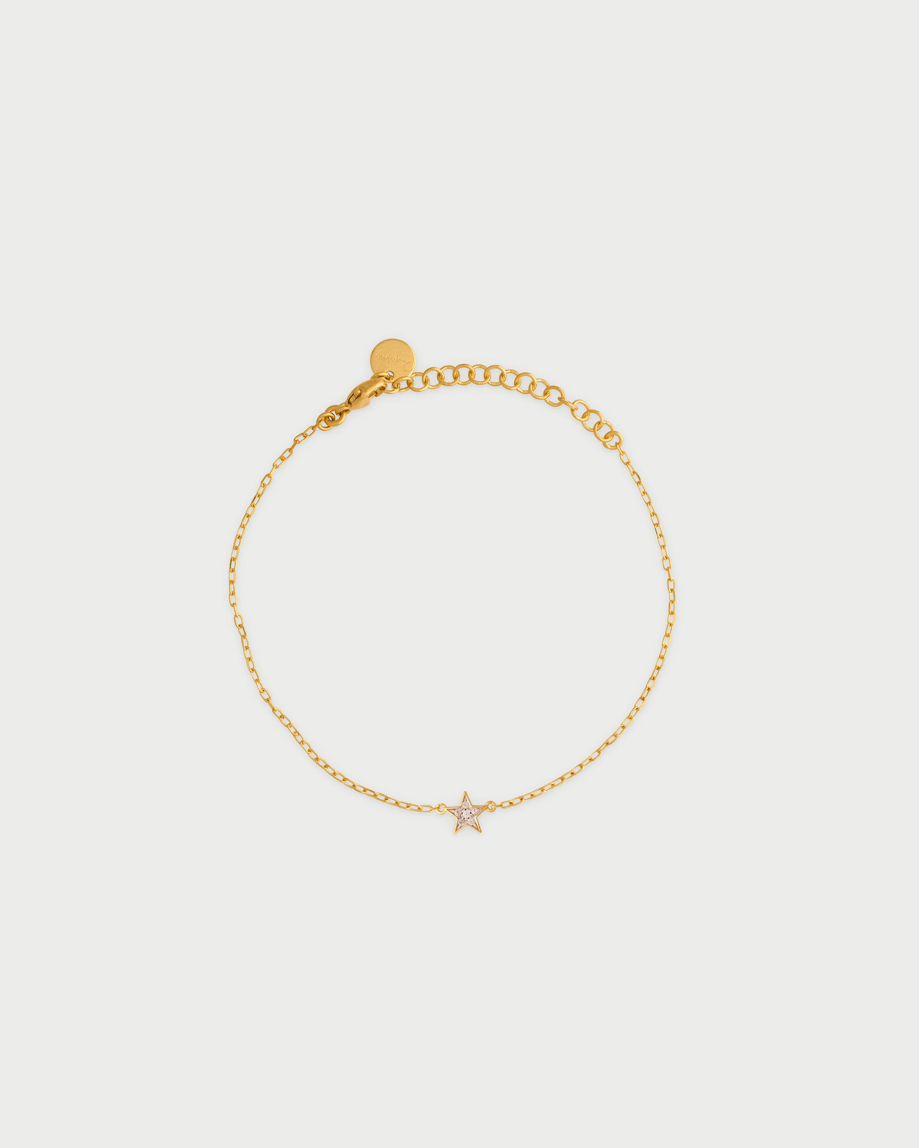 Bracciale catena e stella zirconi
