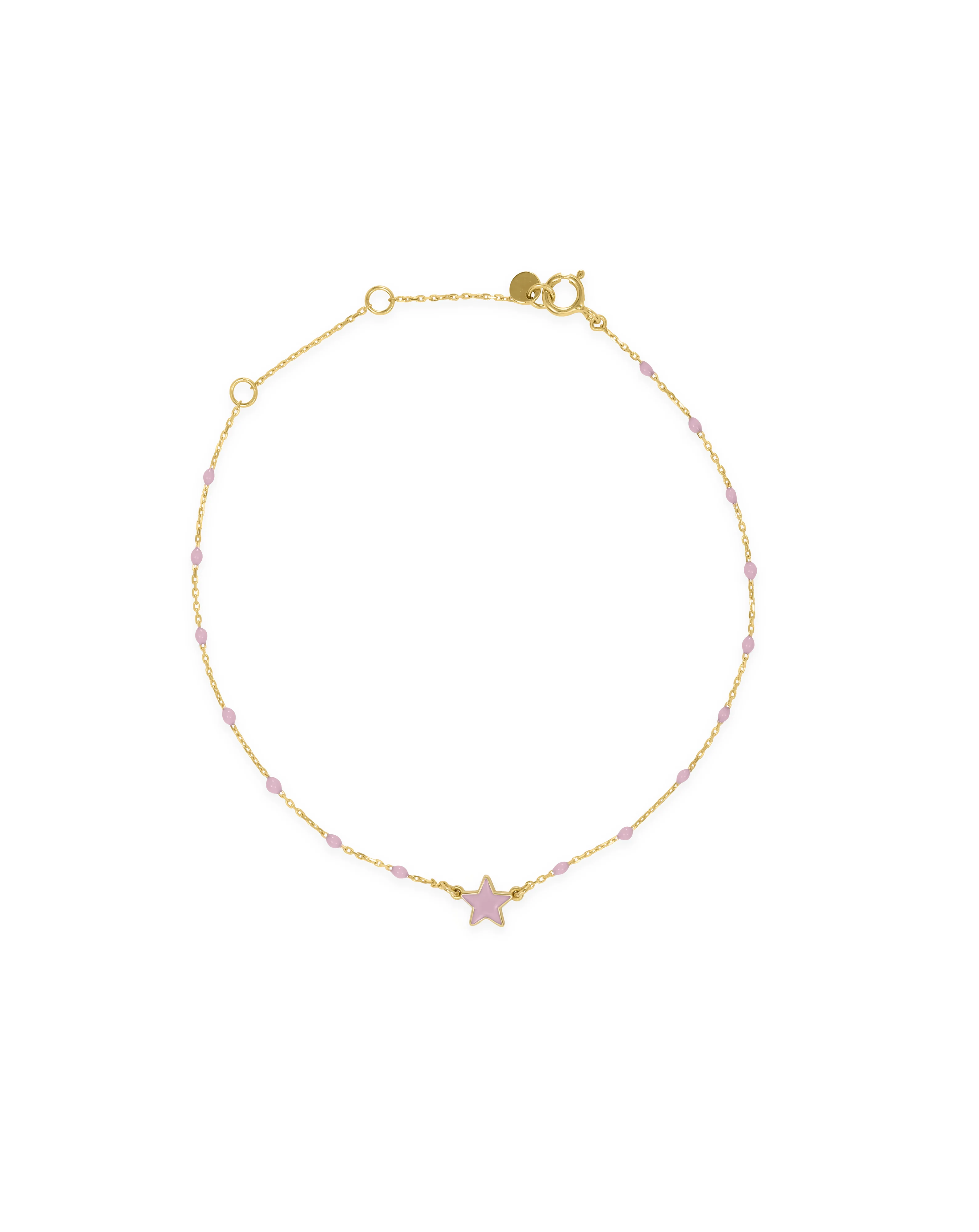 Bracciale stella smaltata e catena semino smaltato - ORO18KT - Image 4