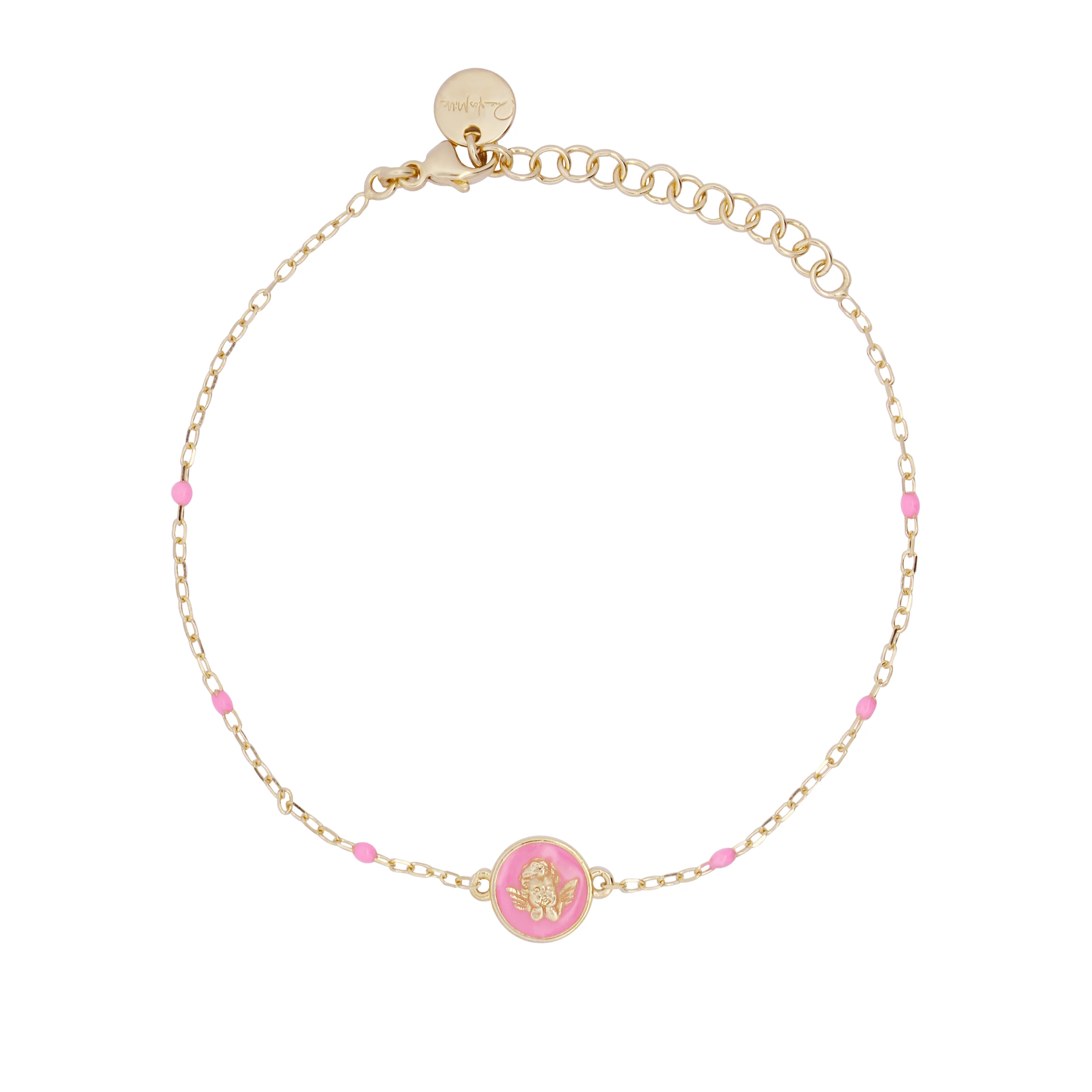 Braccialetto Angioletto smalto rosa adulto - Io&Ro - Image 2