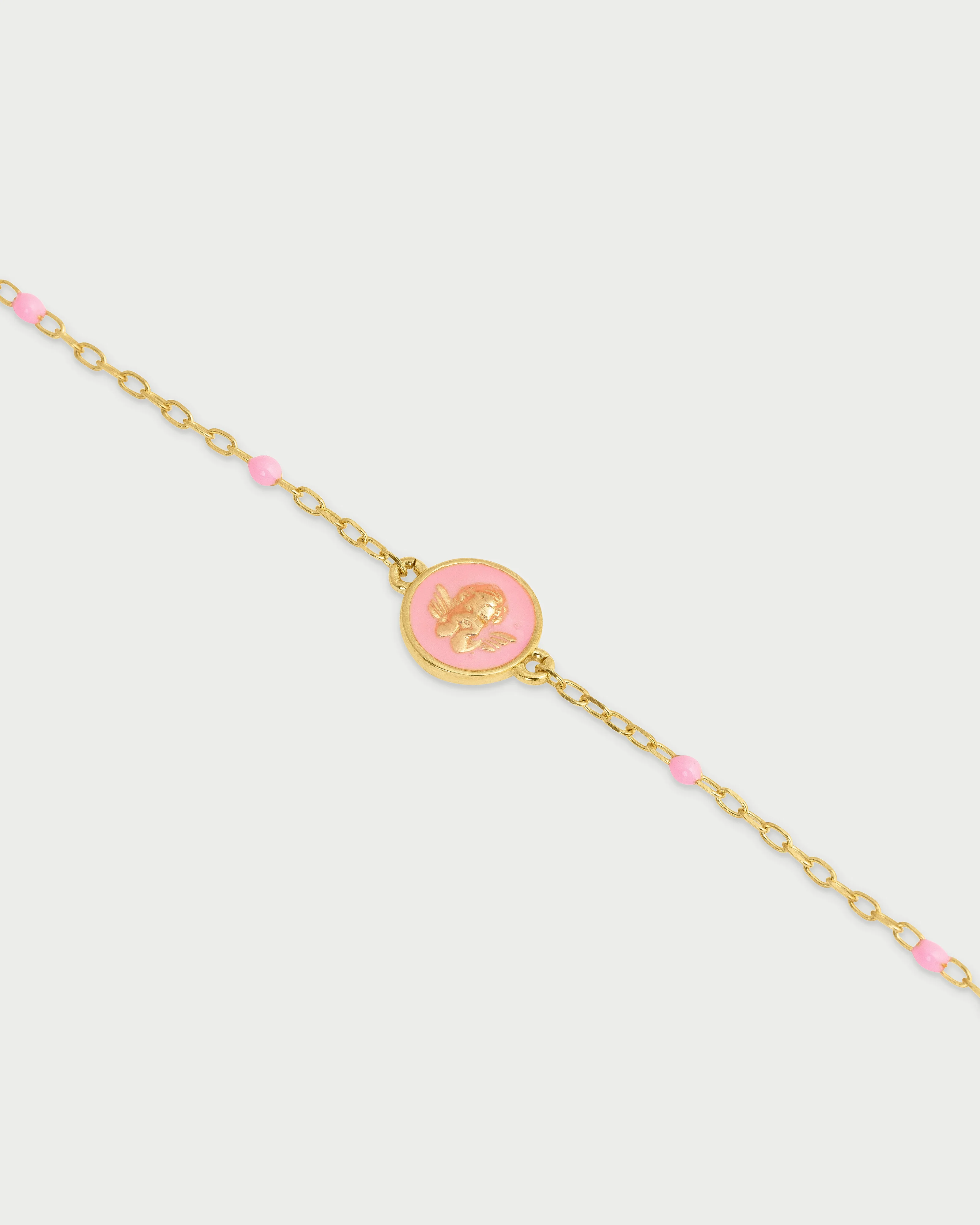 Braccialetto Angioletto smalto rosa Bambino - Io&Ro - Image 2