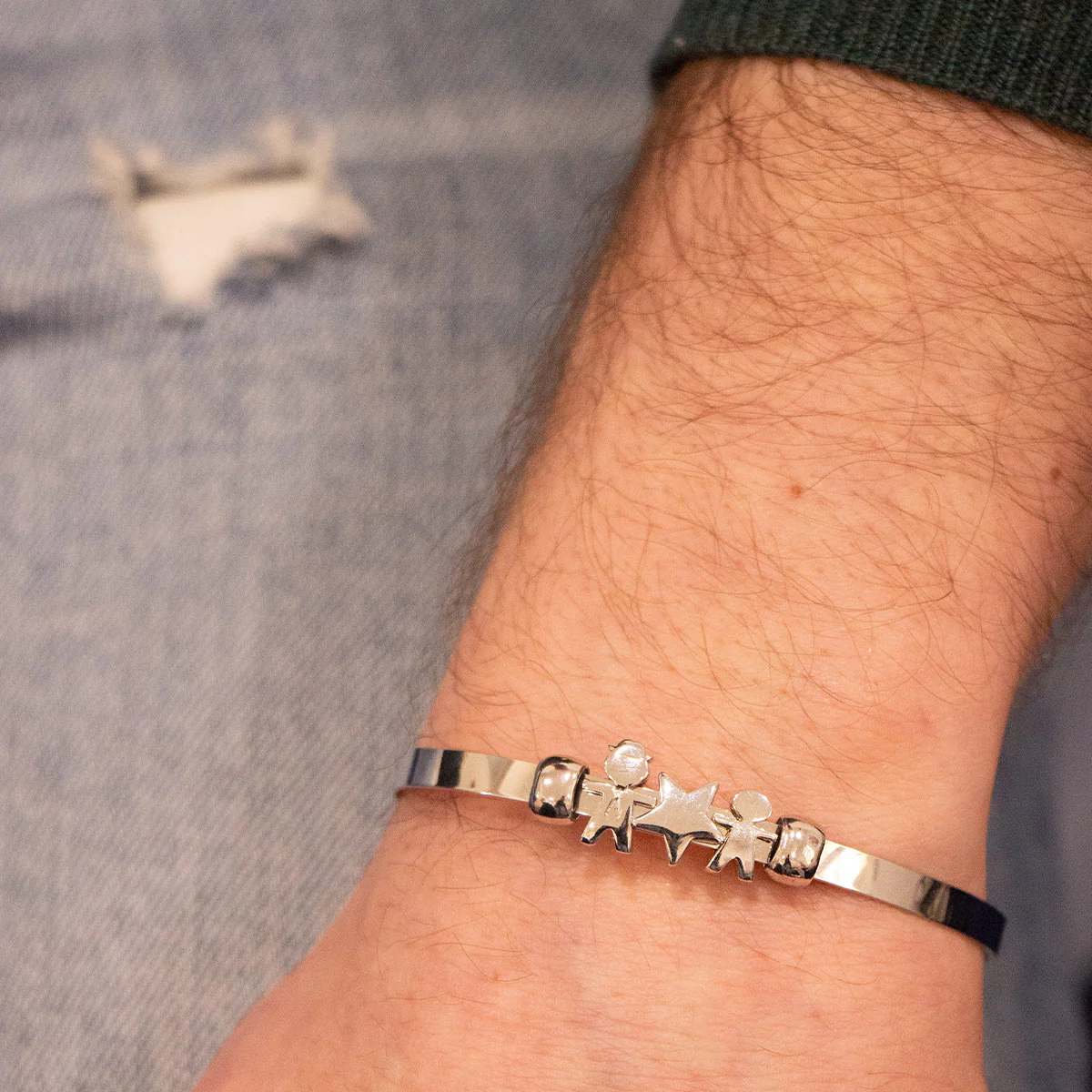 Carousel Bracciale Argento 925% Rigido Circle Diametro 5/5.5 - Image 4