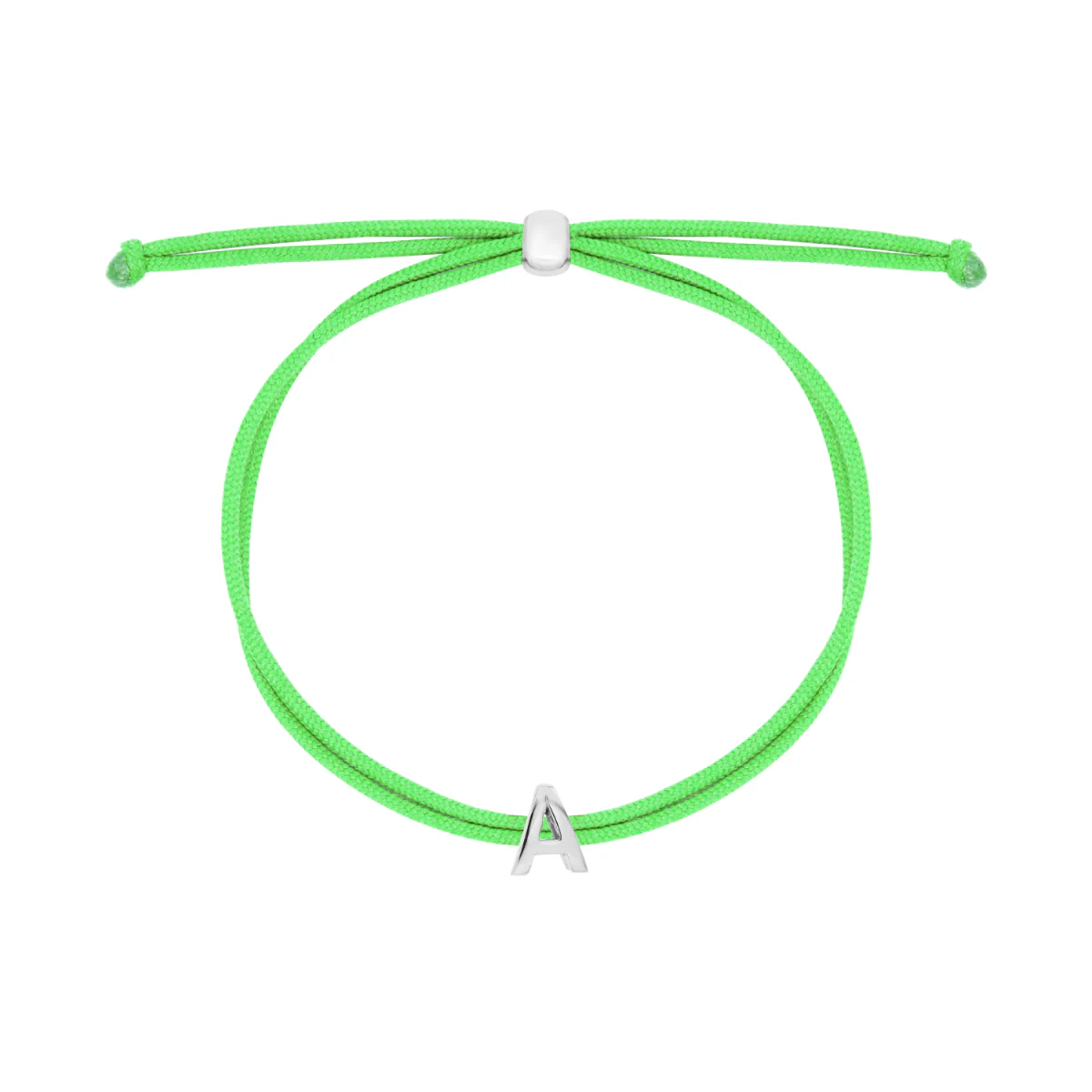 Carousel doppio filo verde fluo lettera
