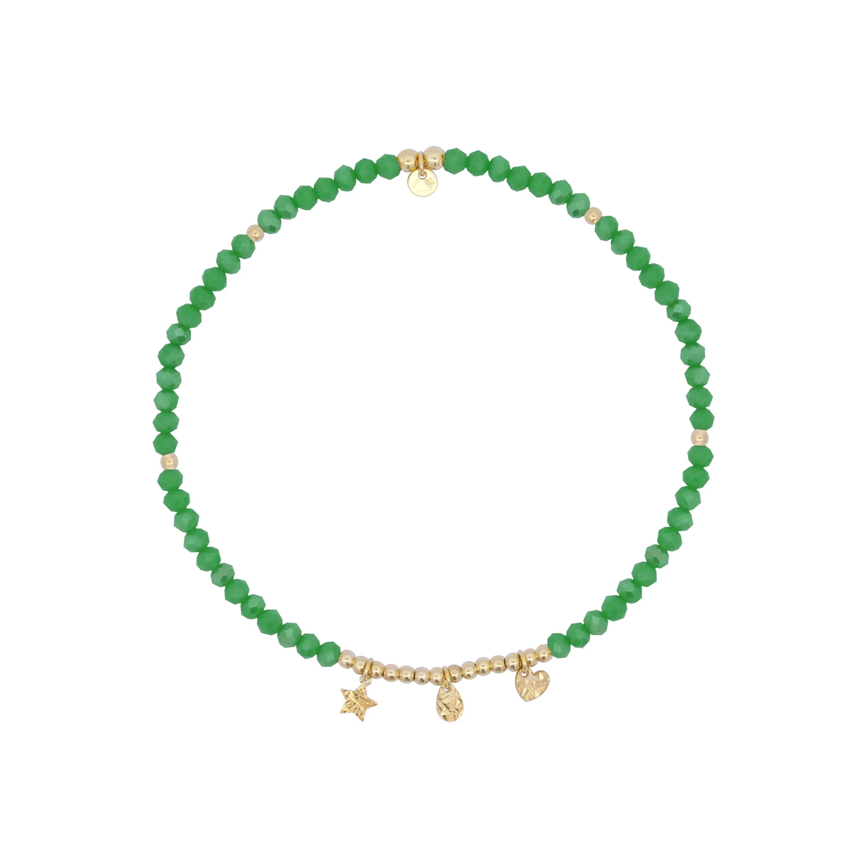 Cavigliera Elastica verde - Anklets Mania