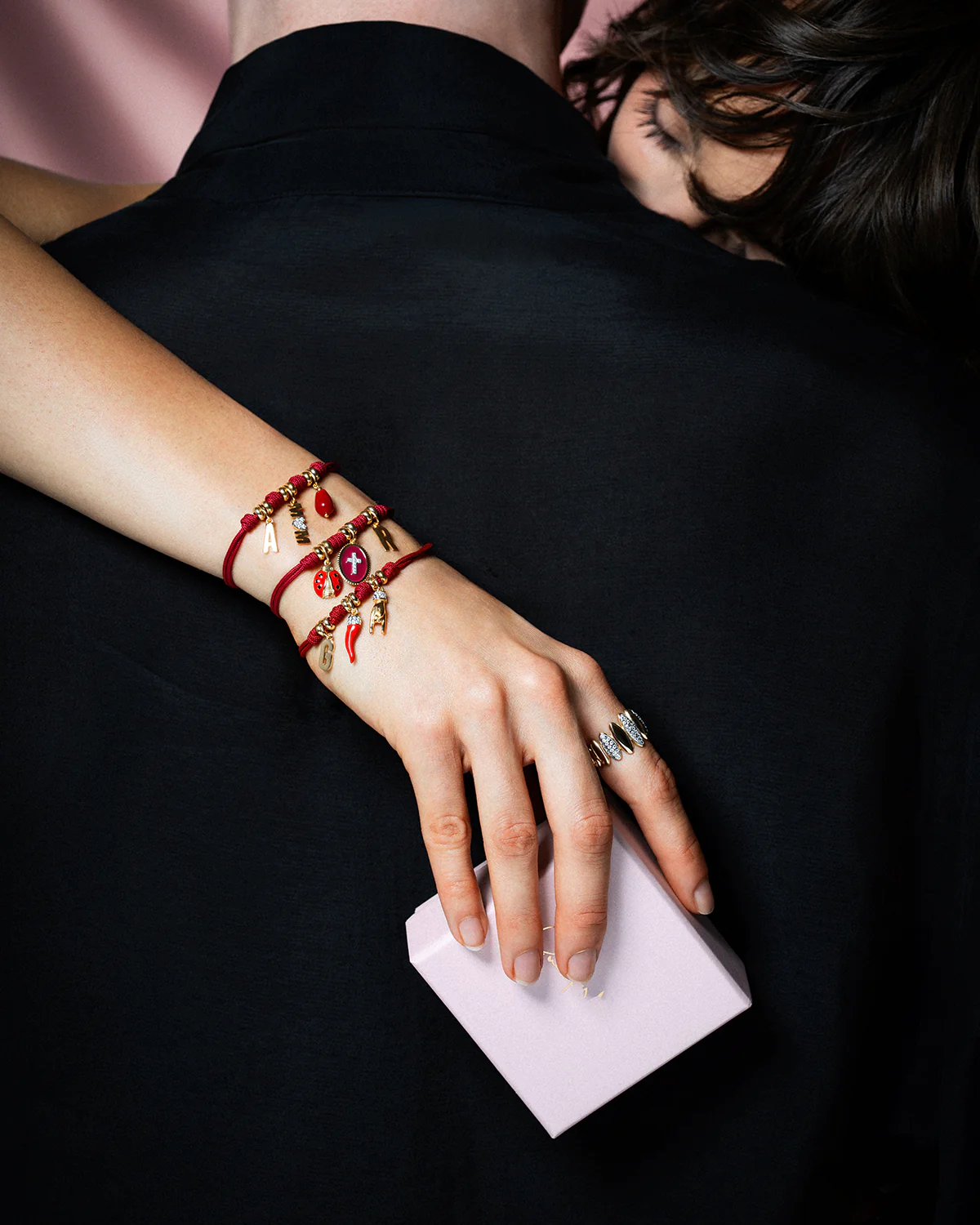 Charm Bamboo corallo Drop - Image 4