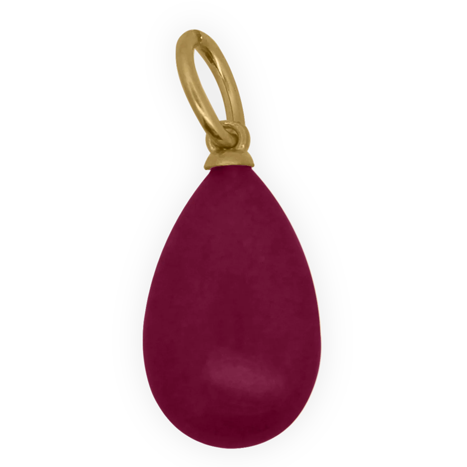 Charm Goccia Giada Burgundy - Image 2
