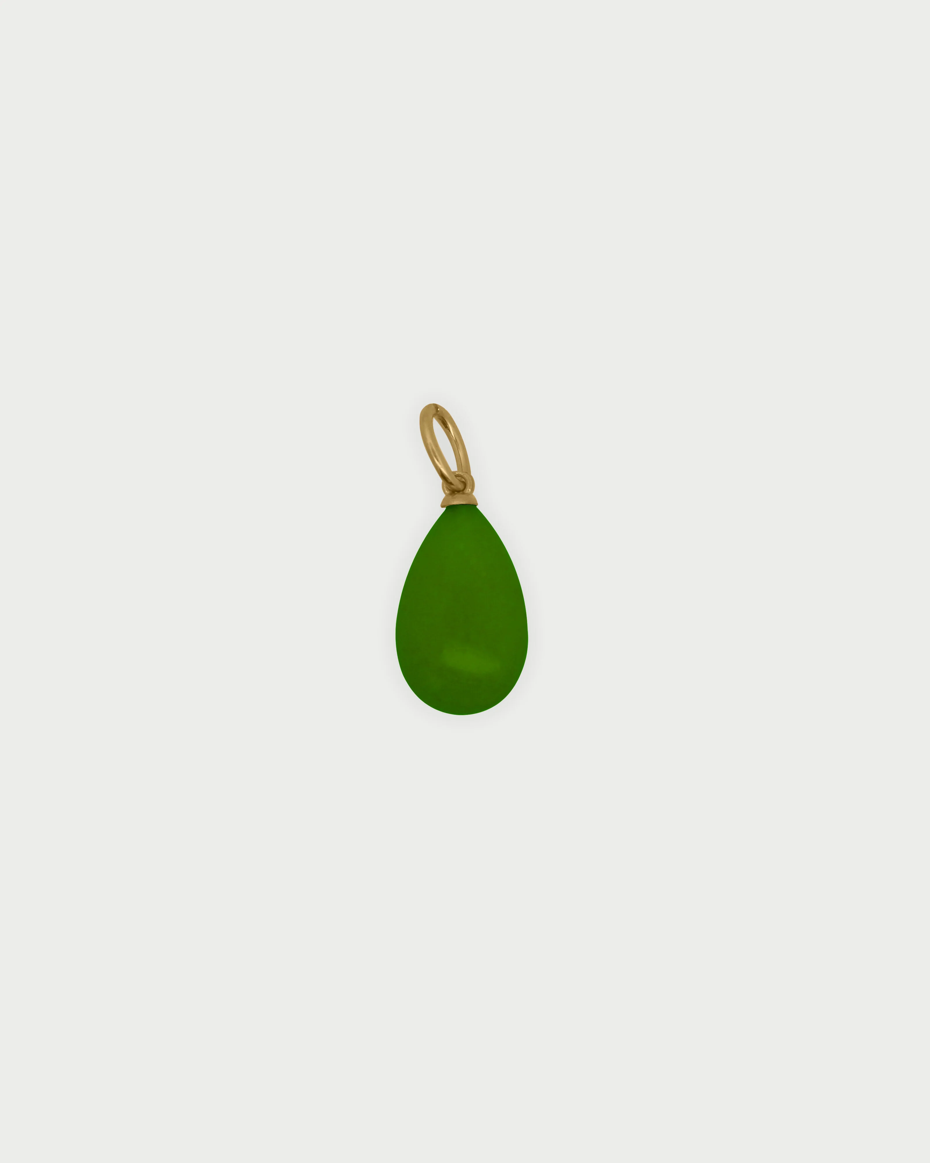 Charm Goccia Giada Green