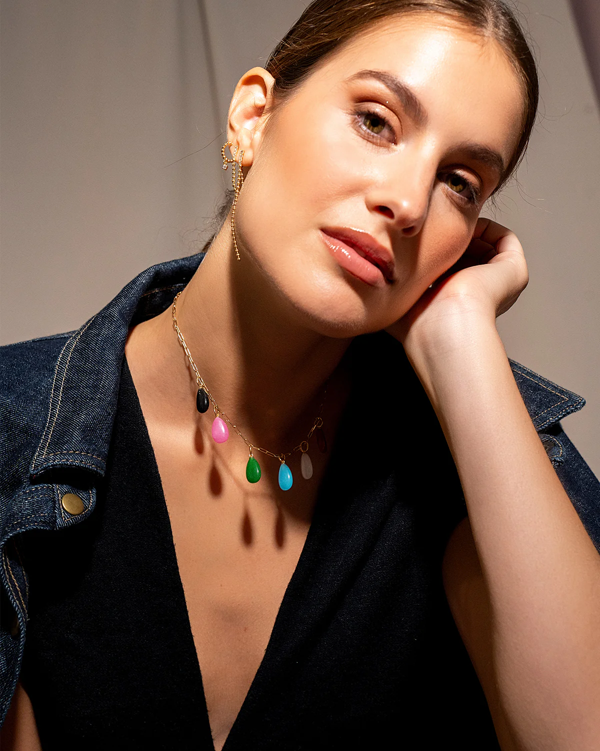 Charm Goccia Giada Sky - Image 3