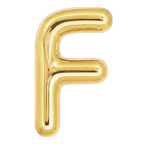 Ciondolo Puffy Lettera F - Image 3