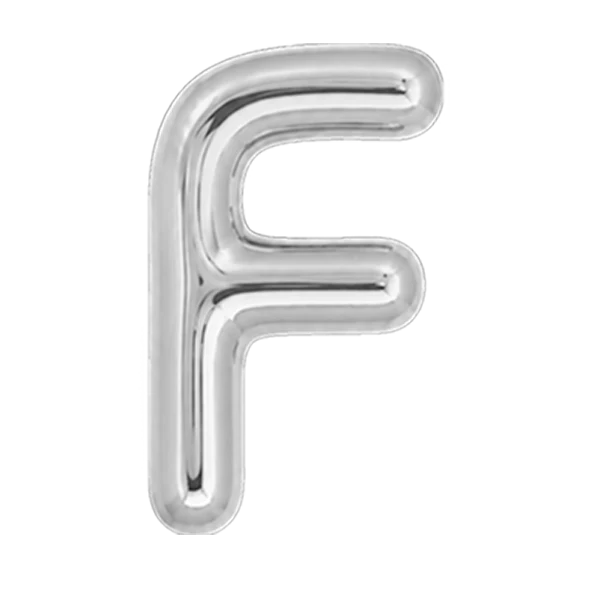 Ciondolo Puffy Lettera F - Image 4