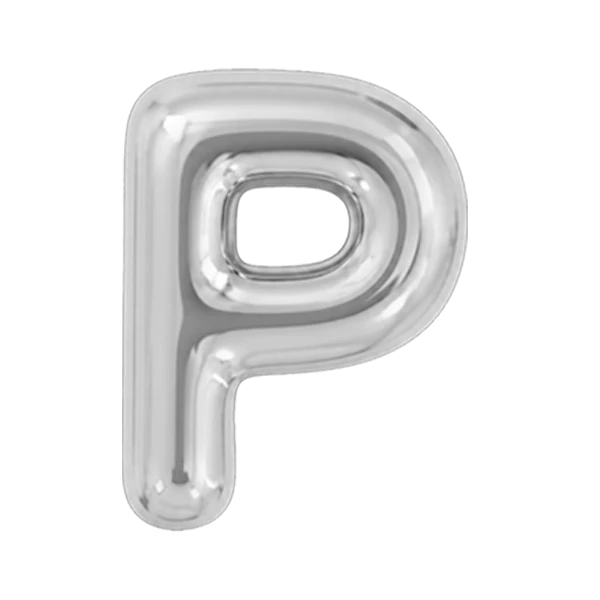Ciondolo Puffy Lettera P - Image 4
