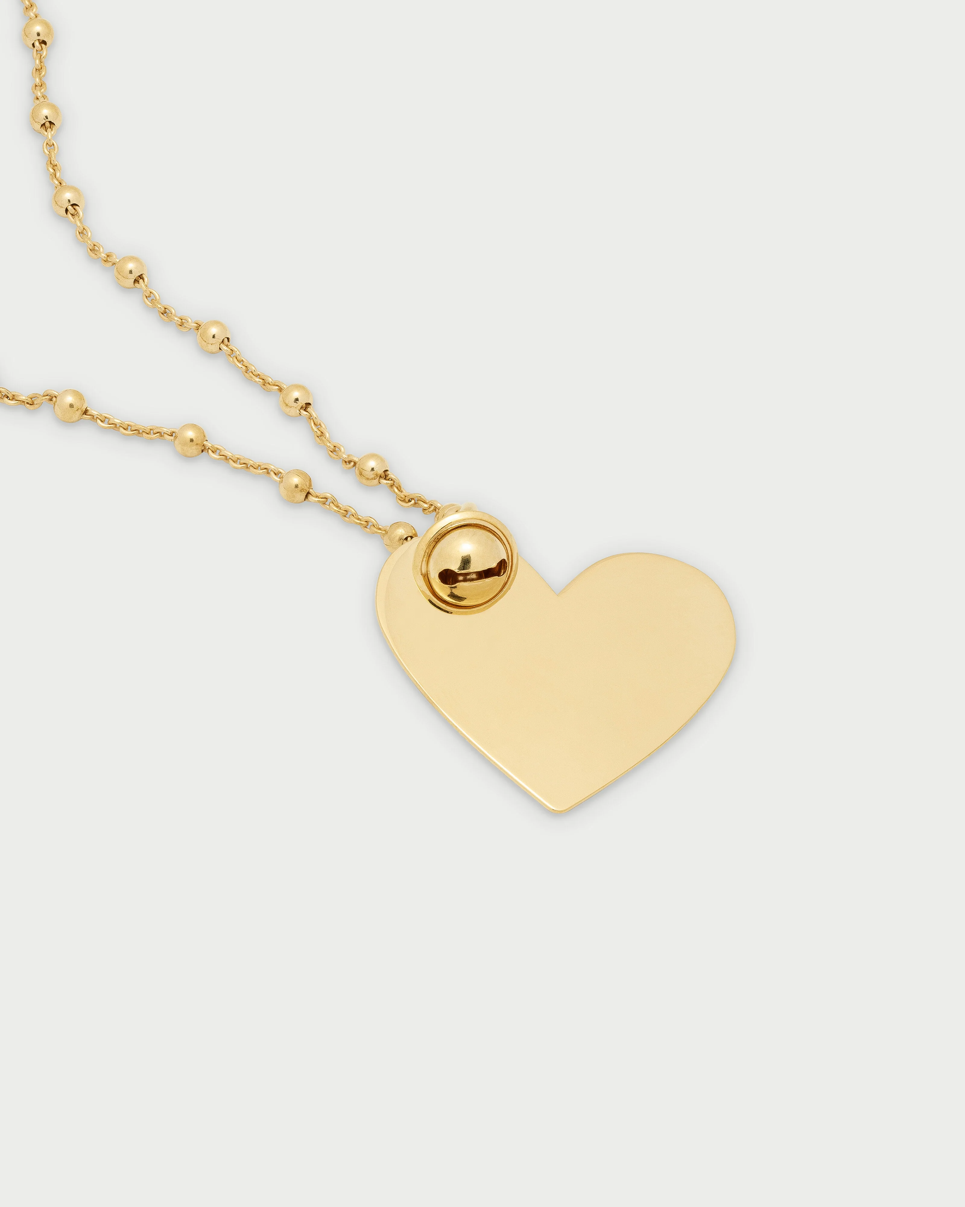Collana a Pallini con Ciondolo Cuore