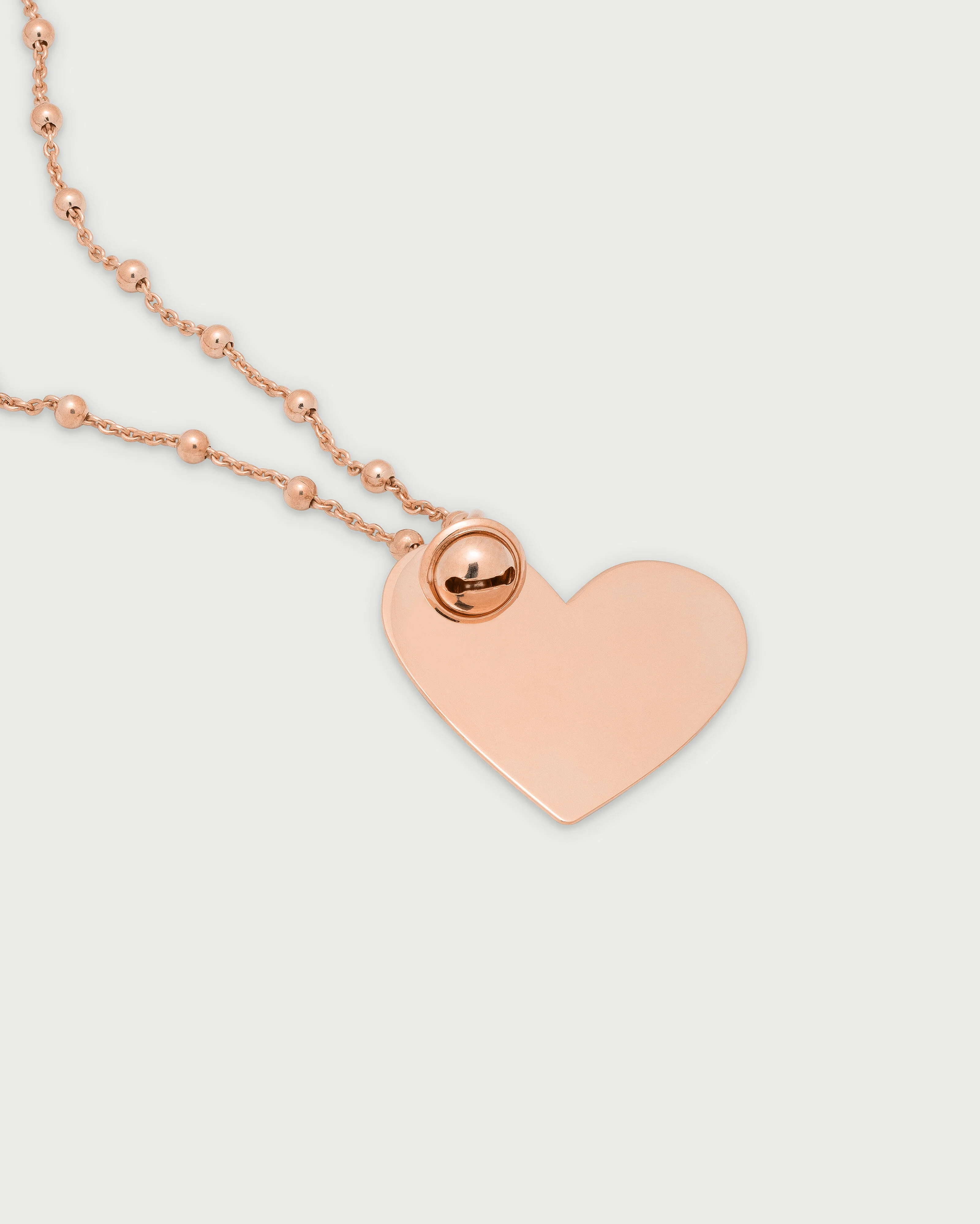 Collana a Pallini con Ciondolo Cuore - Image 4