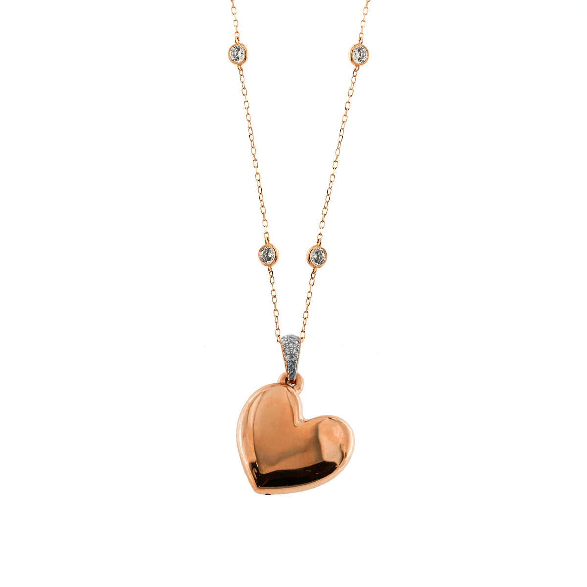 COLLANA CASTONI CUORE SMALL ELETTROFORMATO - GO BIG - Image 2