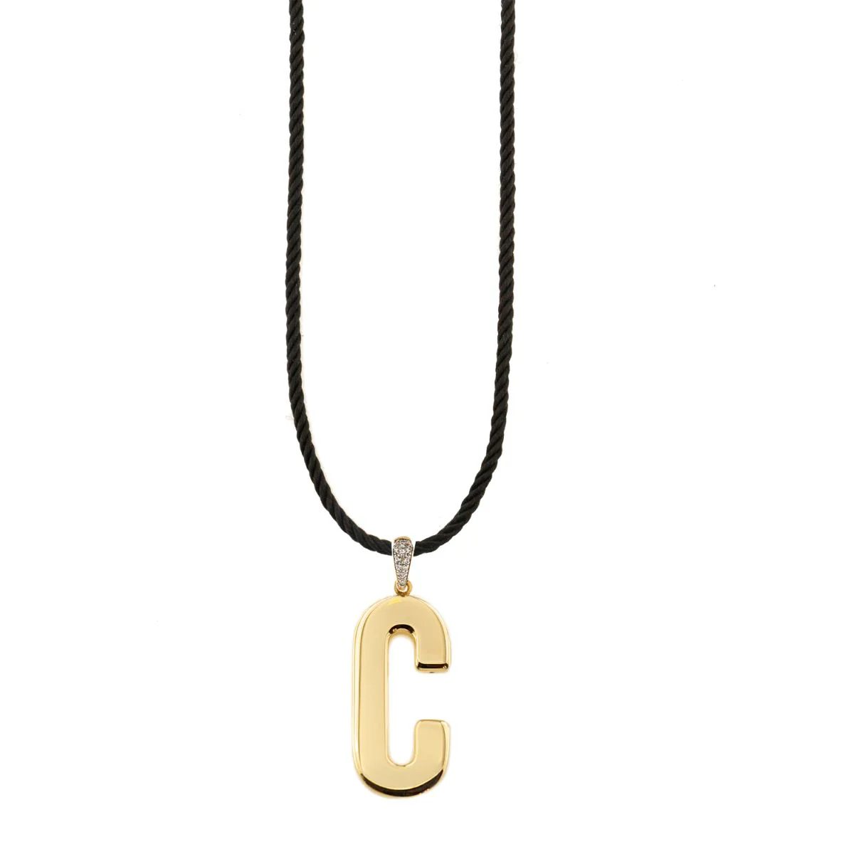 Collana corda torchon Lettera Elettroformata - GO BIG - Image 6