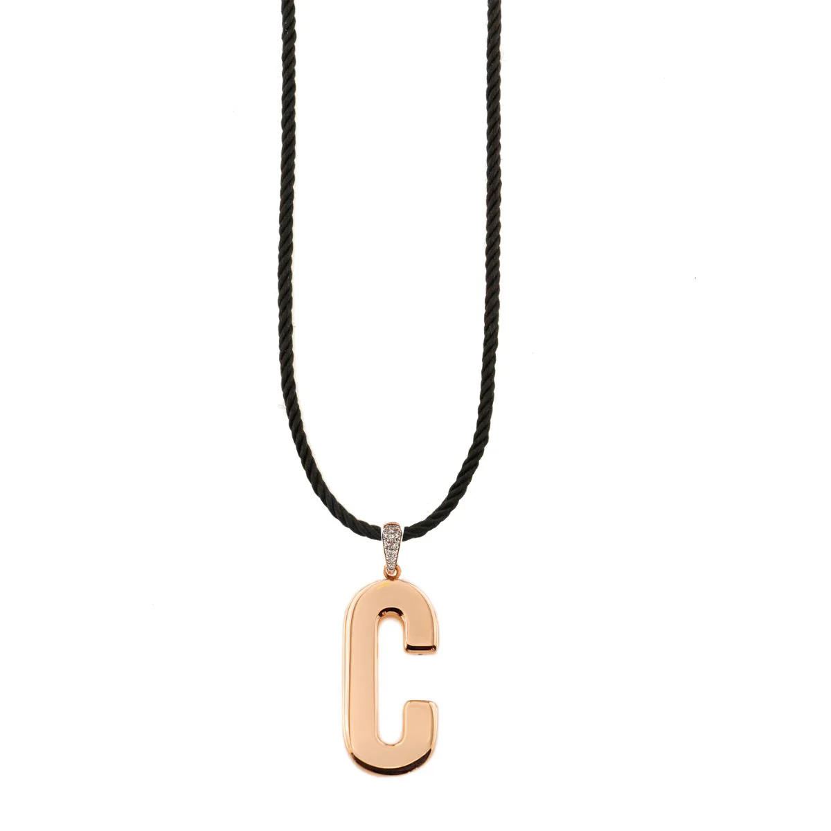 Collana corda torchon Lettera Elettroformata - GO BIG - Image 7