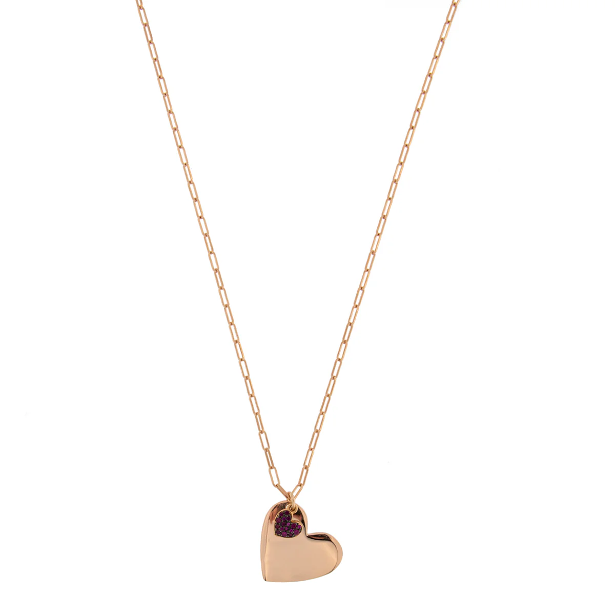 Collana Doppio Ciondolo Cuore - Image 2