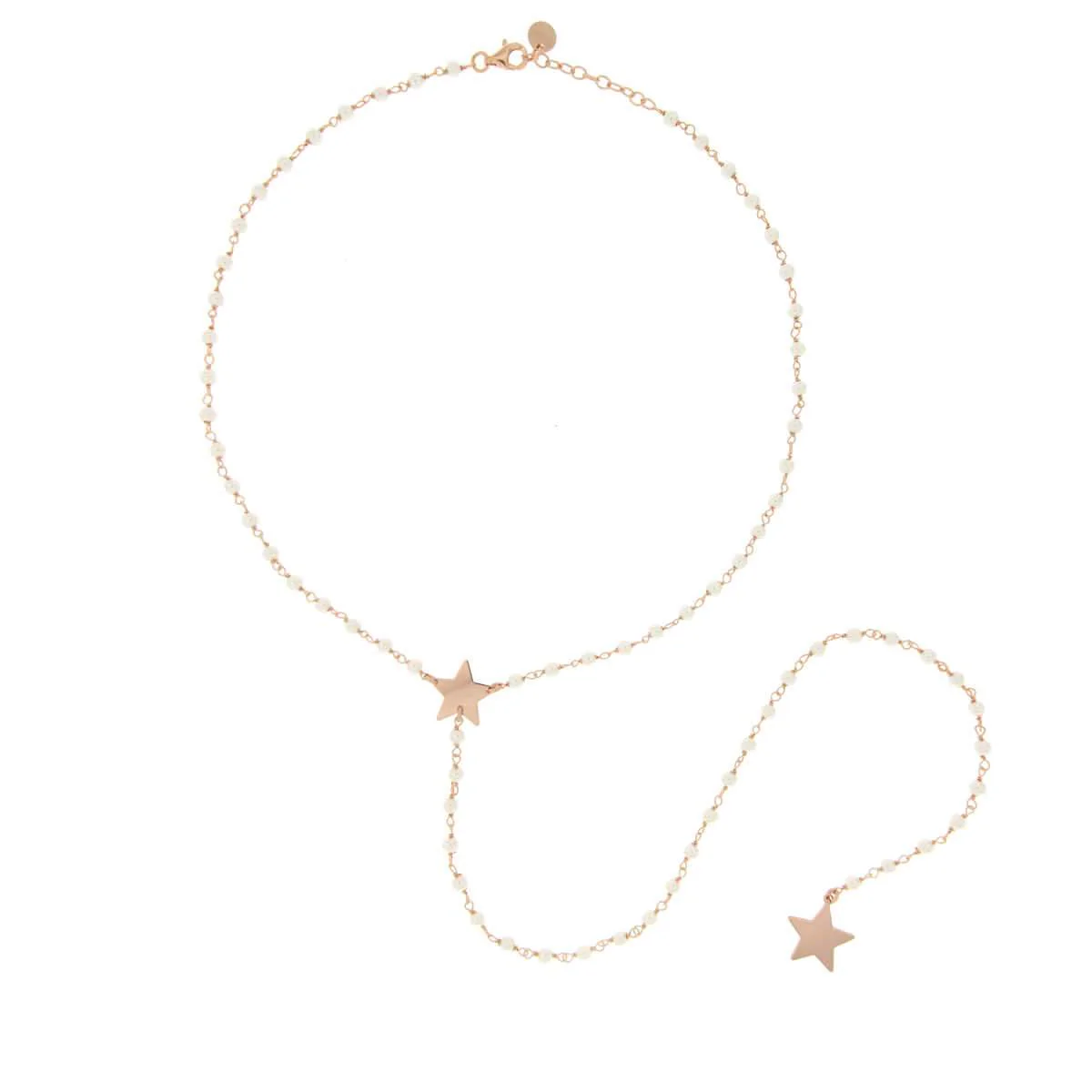 Collana Sciarpa Perle Stella
