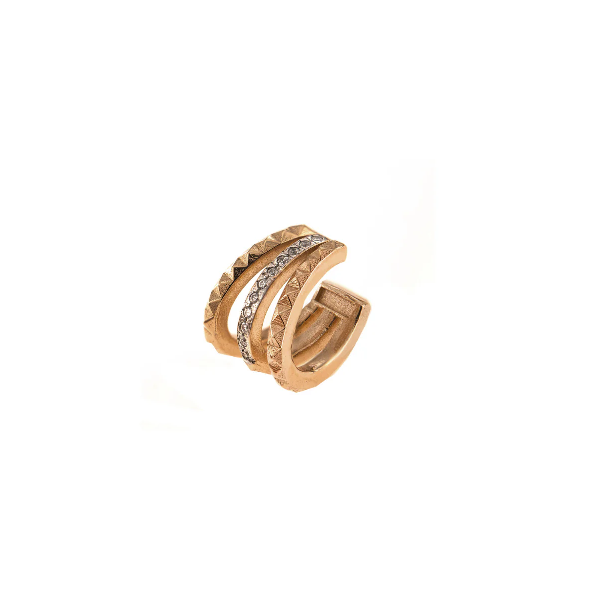 Earcuff 3 fili borchie zirconi - Image 2