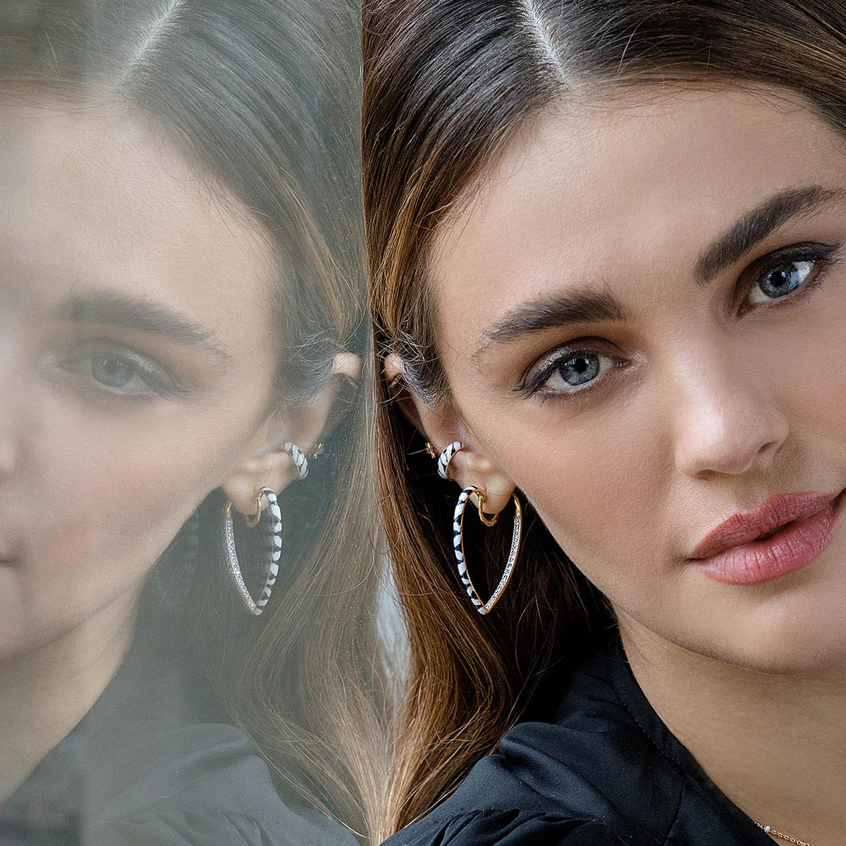 Earcuff Fascia Piccola – Smalto Zebrato - Image 2