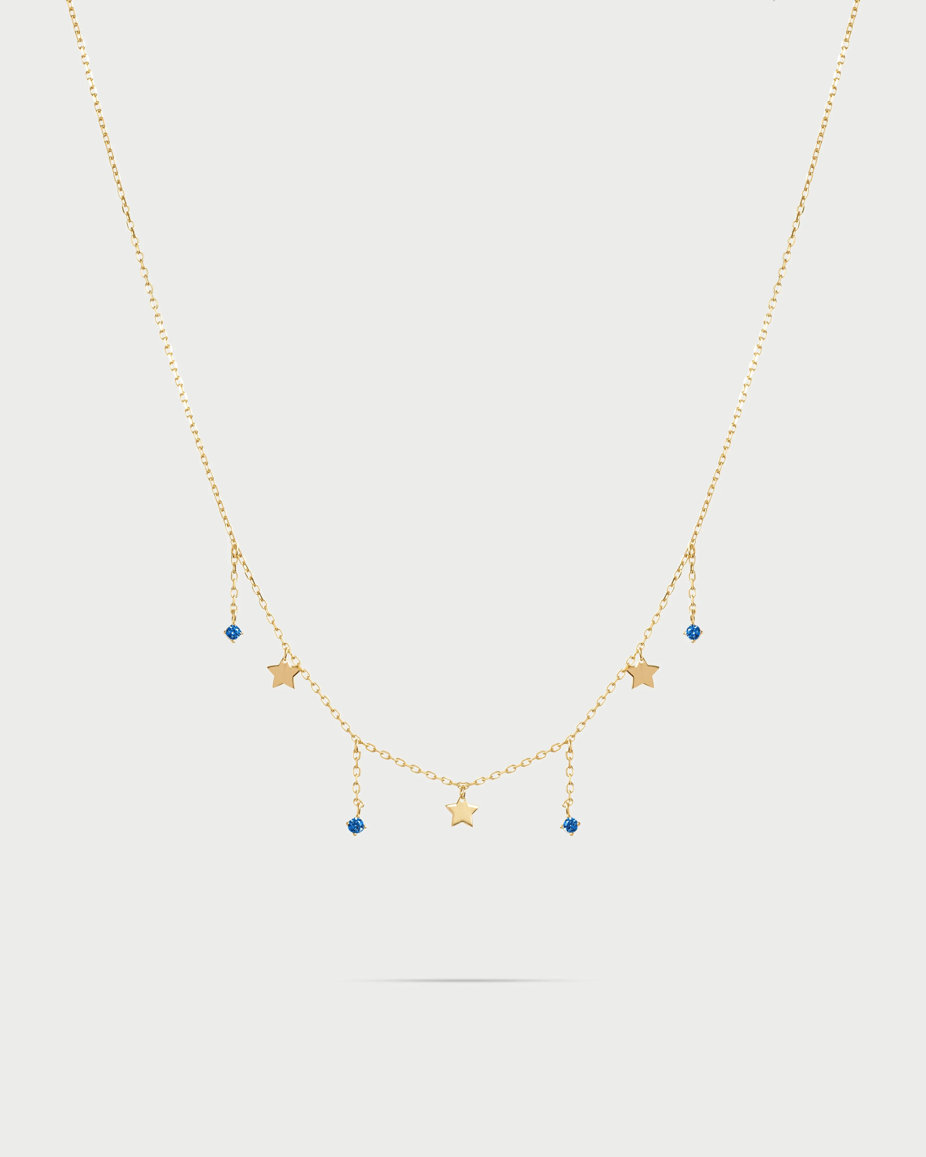 Girocollo 3 mini stelle e punti luce line